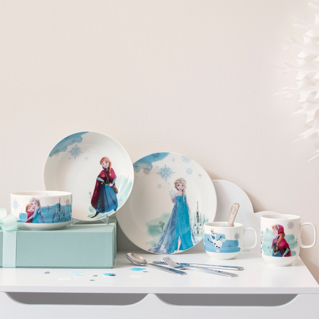 Villeroy & Boch Teller »Suppenteller Disney Frozen ø 18,7 cm 6er Set bunt« Spülmaschinenfest, Mikrowellensicher