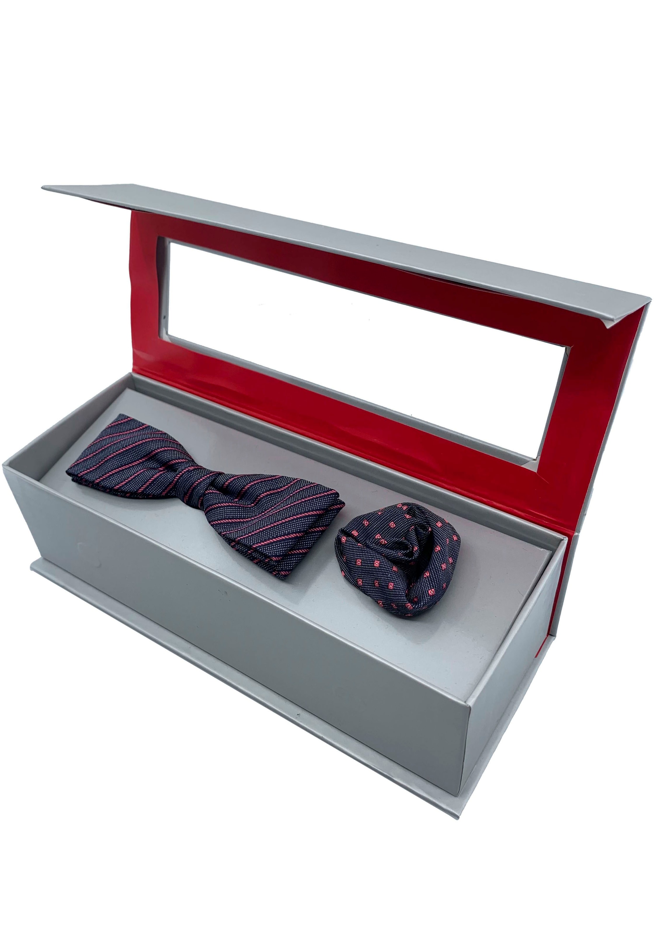 Cinque Herren Fliege Set, 2 Stk. tlg. aus Reiner Seide in bunt