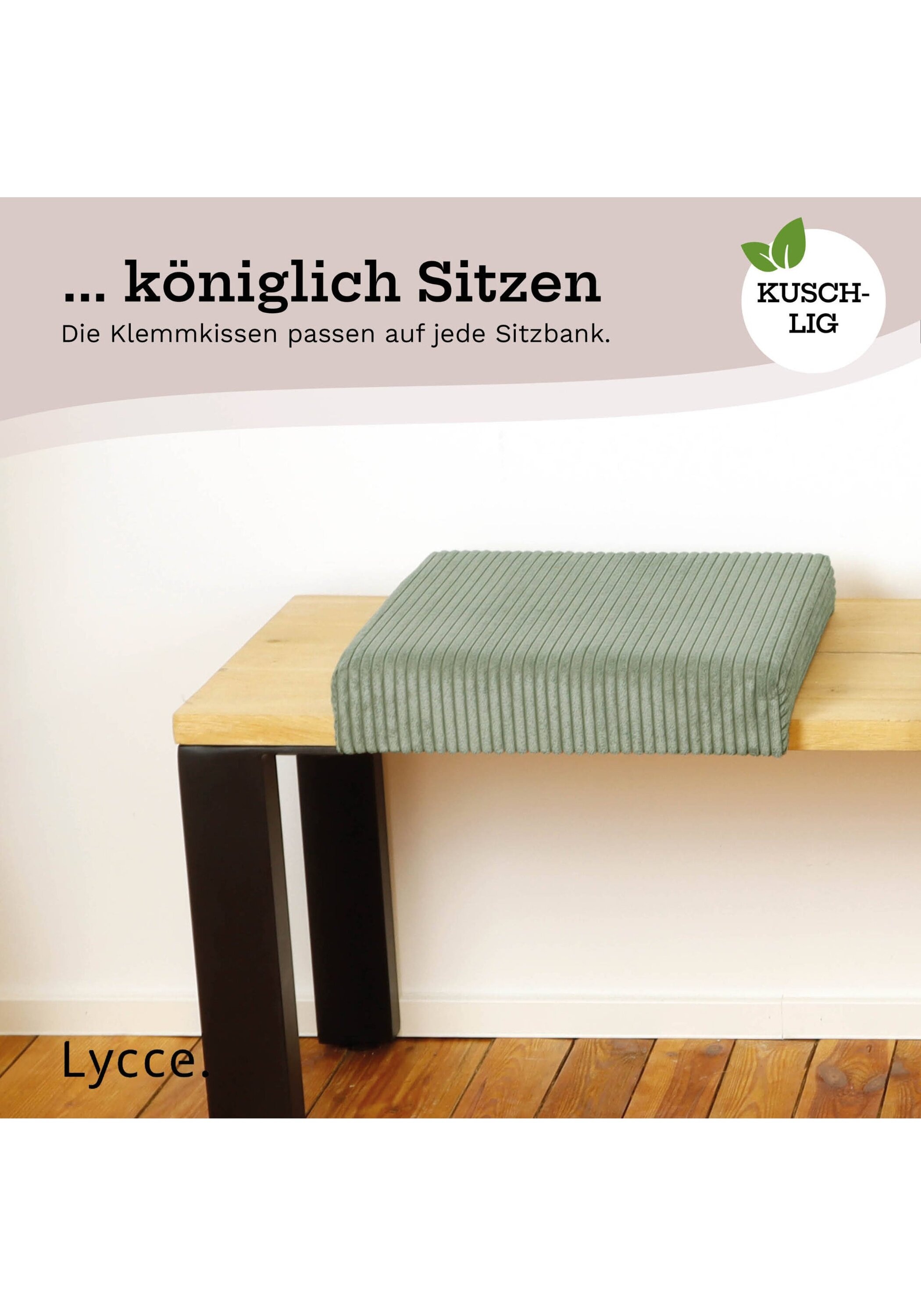 Lycce Bankauflage »Bankauflage Bankauflage Klemmkissen 1 Leiste 1er Pack« 3