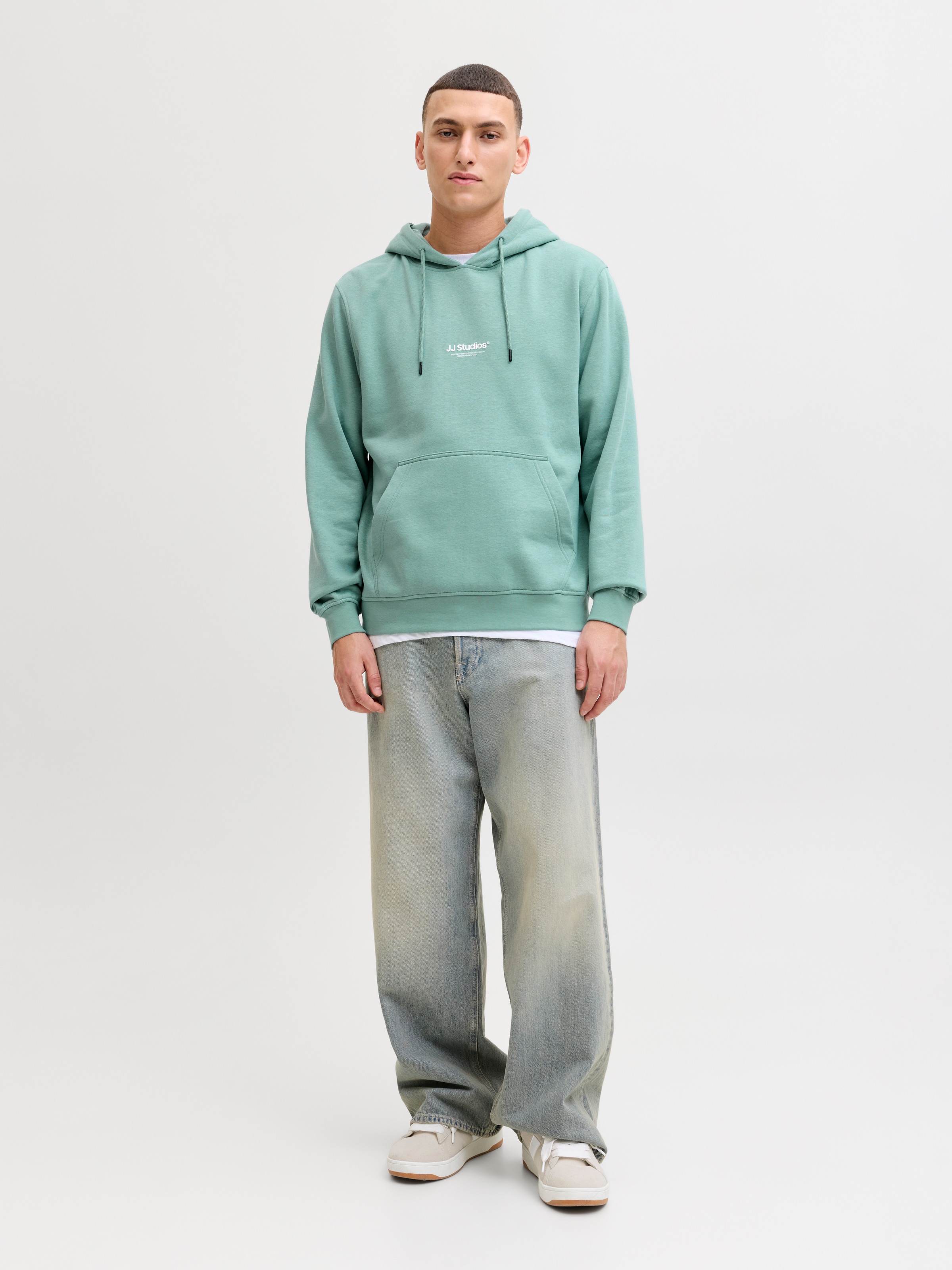 Jack & Jones Kapuzensweatshirt »JJESOHO SWEAT HOOD NOOS«, Baumwollmischung, relaxed fit
