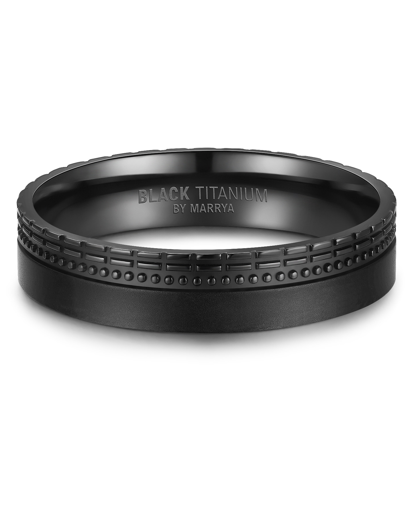 Marrya Trauring »BLACK TITANIUM by MARRYA Black Titanium - Zirkonium Ringe Trauringe Eheringe Partnerringe«