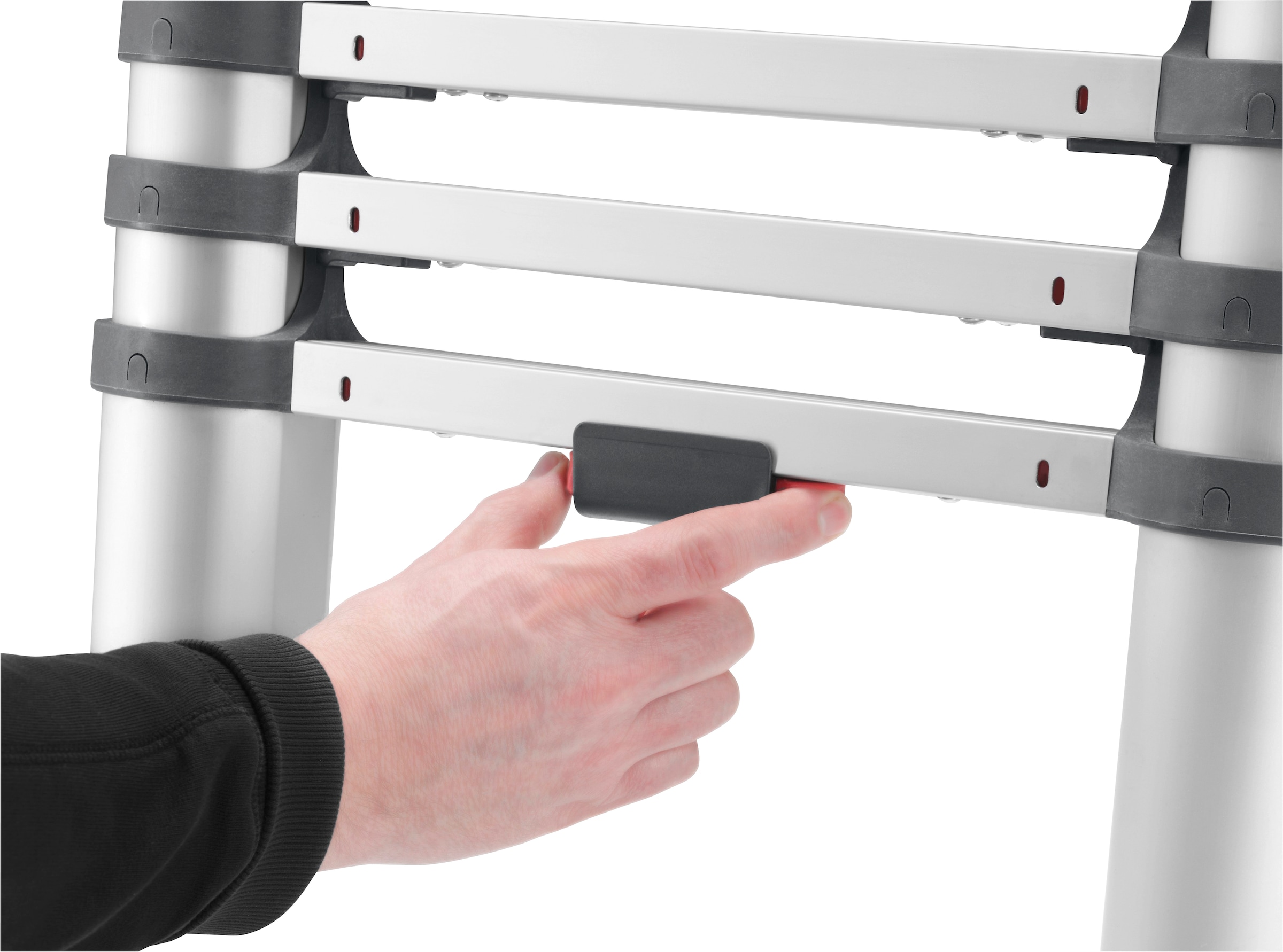 Hailo Teleskopleiter »FlexLine«, Alu-Sicherheits-Teleskopleiter 13 Sprossen