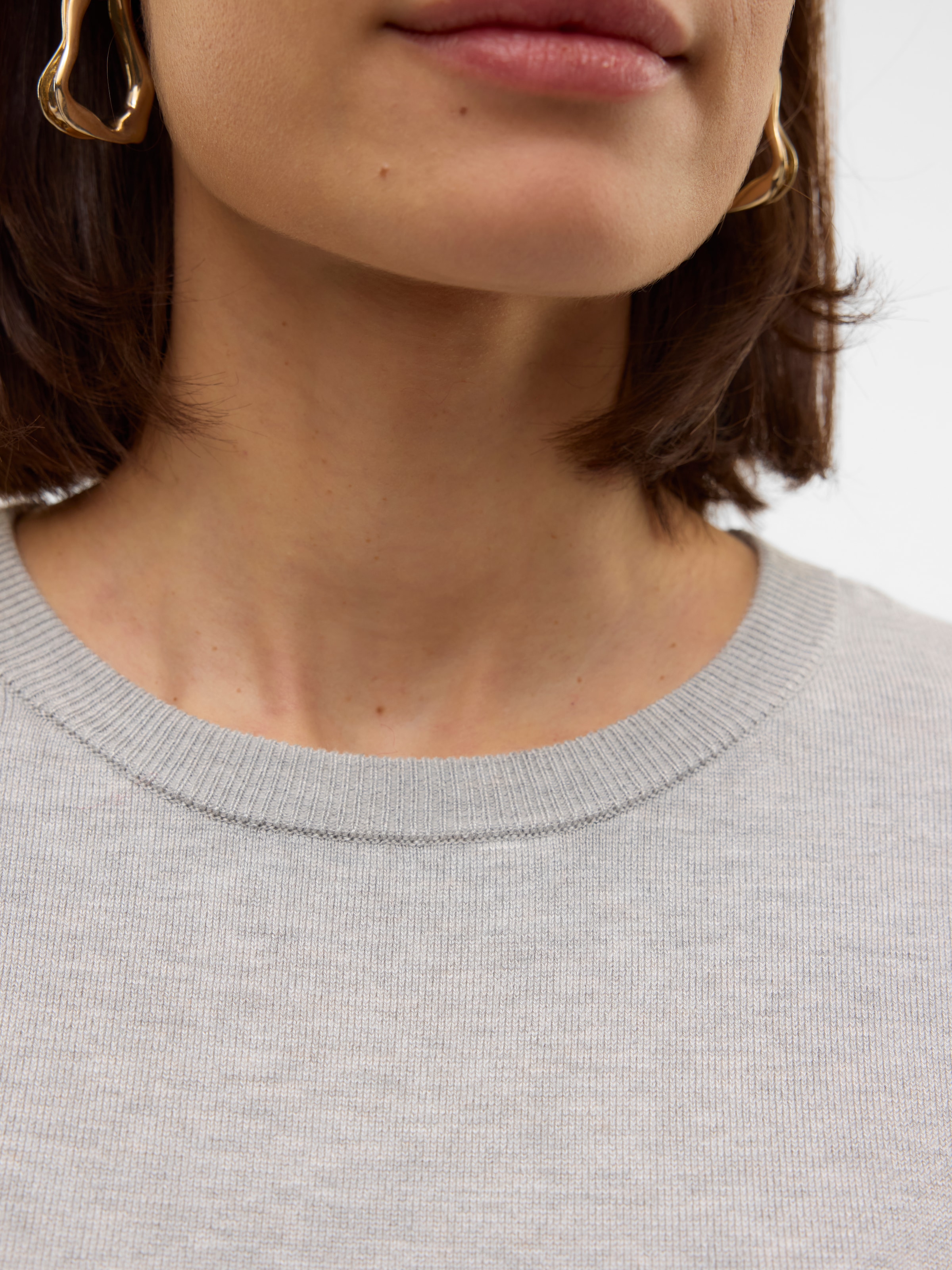 Vero Moda Kurzarmpullover »VMSILJE 2/4 O-NCK OVERSIZE PULL GA NOOS«