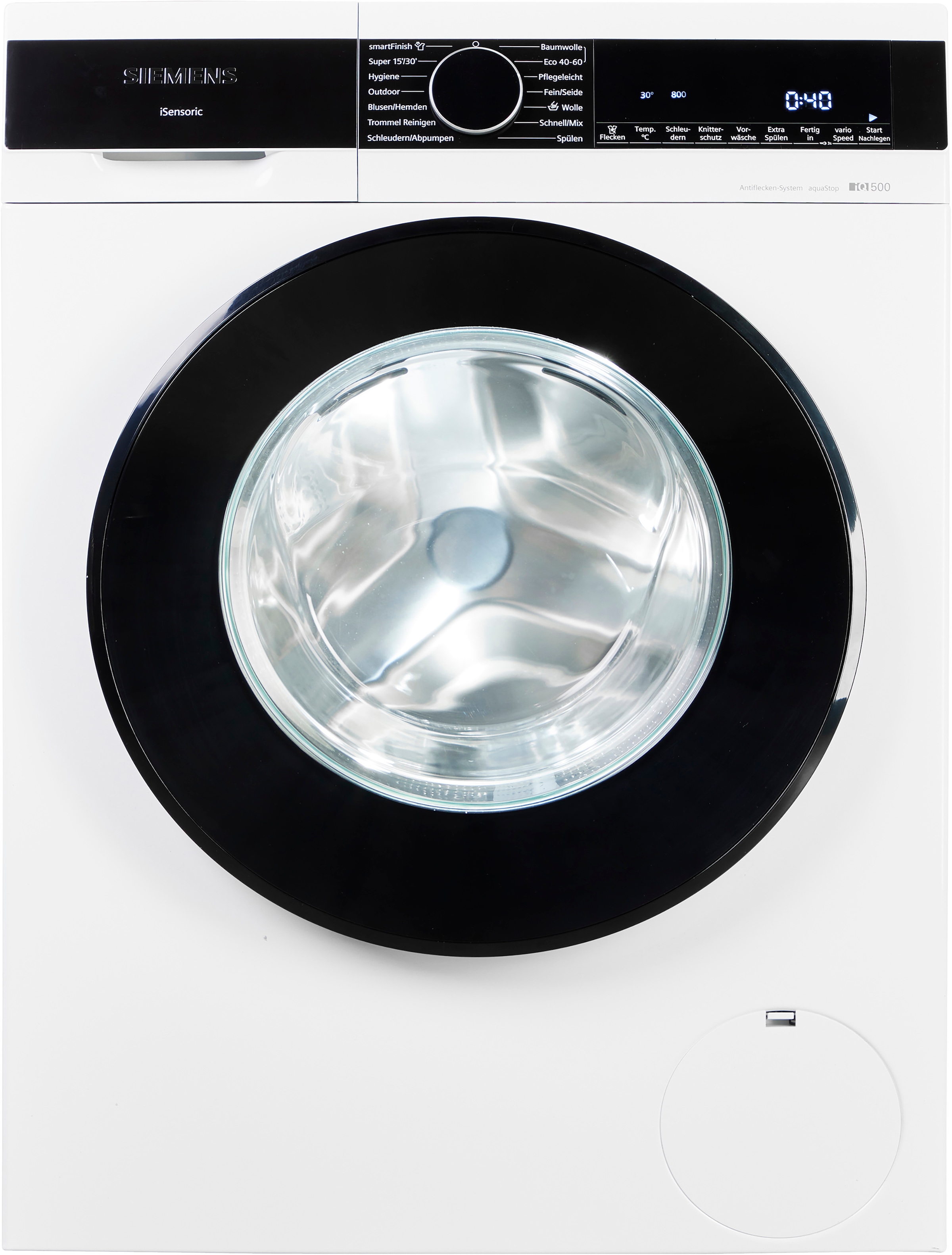 SIEMENS Waschmaschine iQ500 »WG56G2Z40«, 10 kg, 1600 U/min, Knitter-Programm smartFinish, Antiflecken-System, Outdoor-Programm