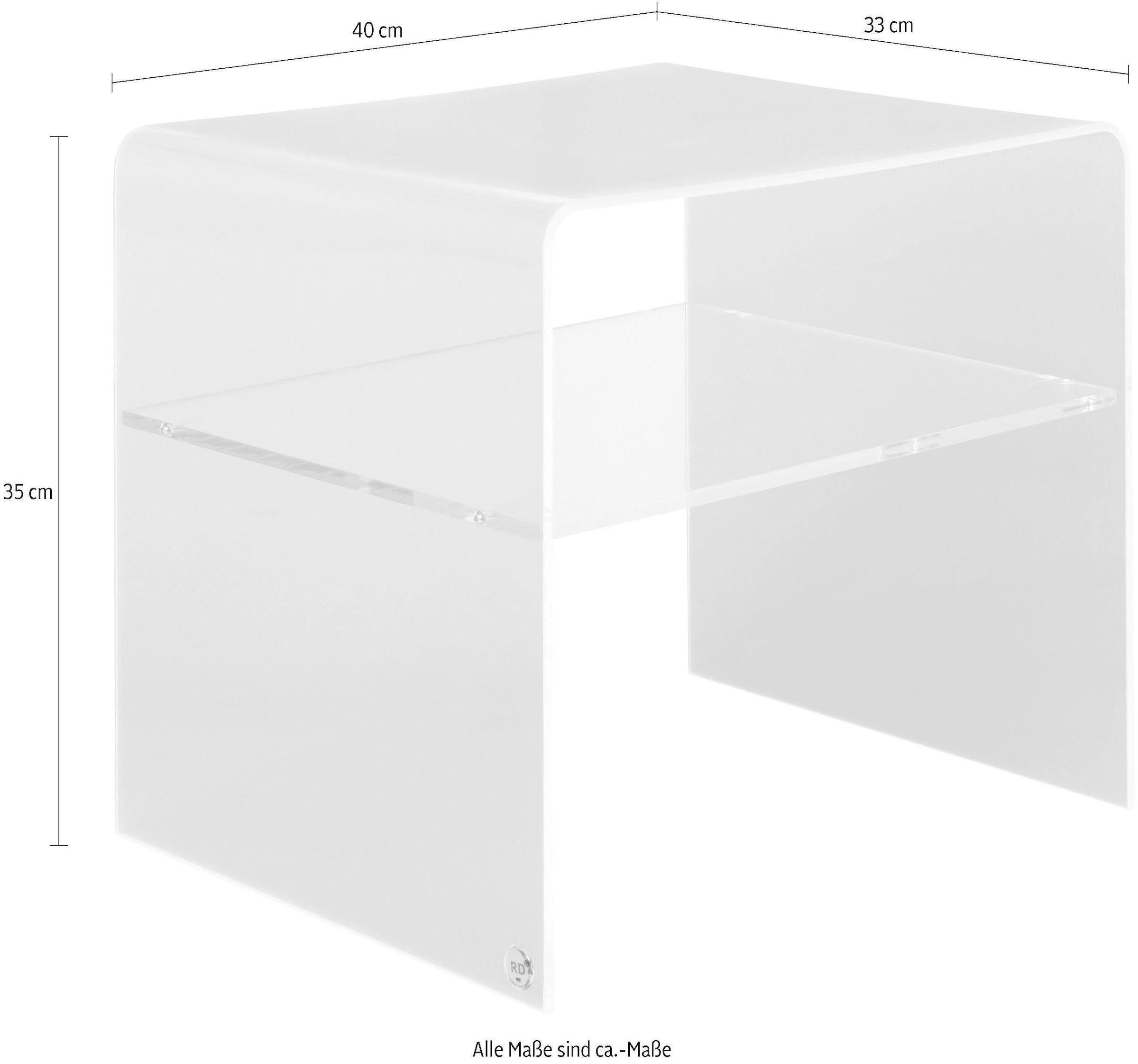 Places of Style Beistelltisch »Remus«, fluoreszierendes Acrylglas