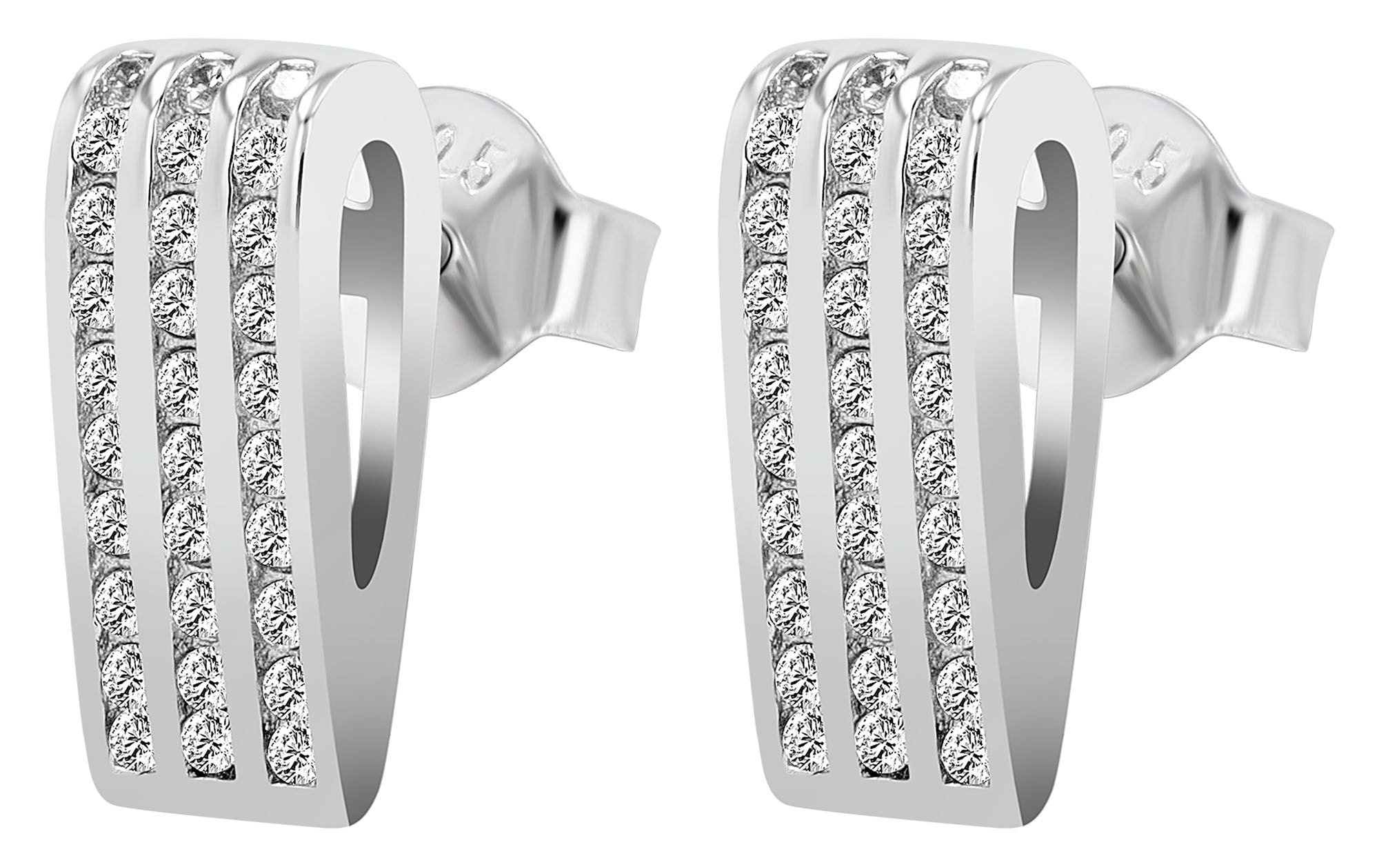 Adelia´s Paar Ohrstecker »Damen Ohrringe ¿ Ohrstecker aus 925 Silber«