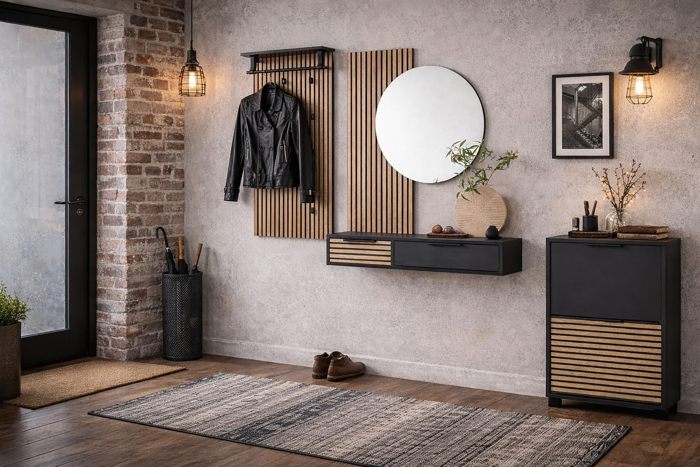 welltime Garderobenpaneel »Hank, Garderobenpaneel, Made in Germany, B: 50 cm« Solide Verarbeitung - Dieses Produkt ist in Deutschland gefertigt
