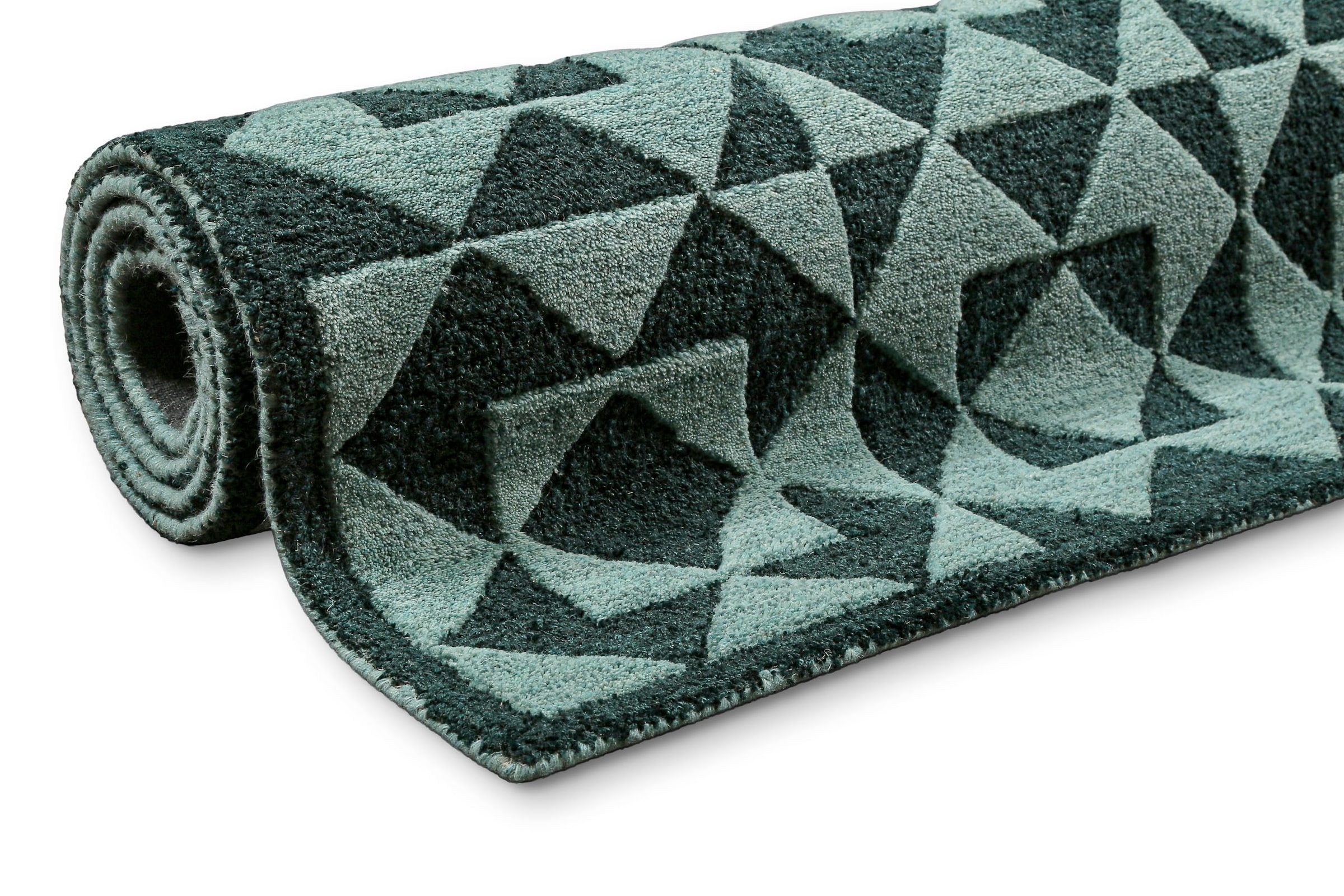 Wecon home Teppich »Downtown« rechteckig 10 mm Höhe handgefertigt, pflegeleicht, Fasermix, Wohnzimmer, Schlafzimmer