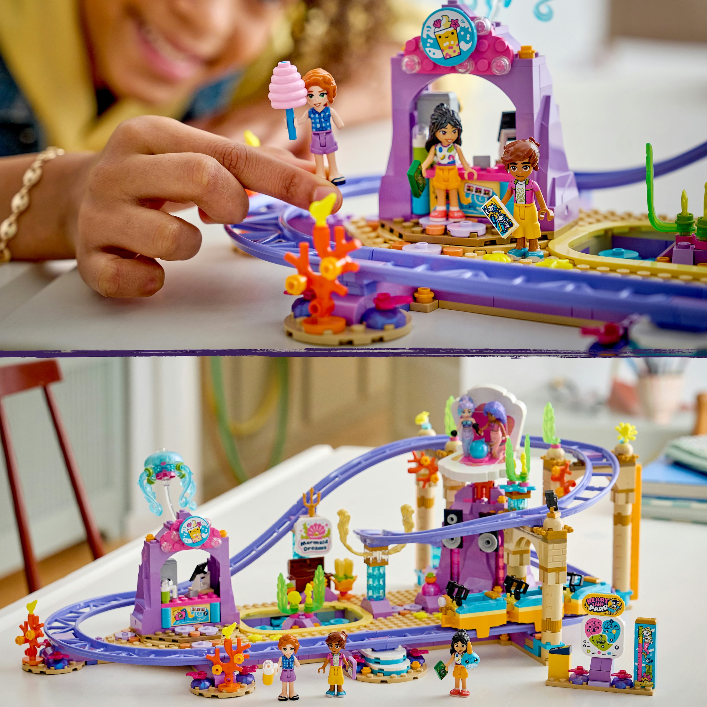 LEGO® Konstruktionsspielsteine »Meerjungfrauen-Achterbahn (42703), LEGO Friends« Made in Europe