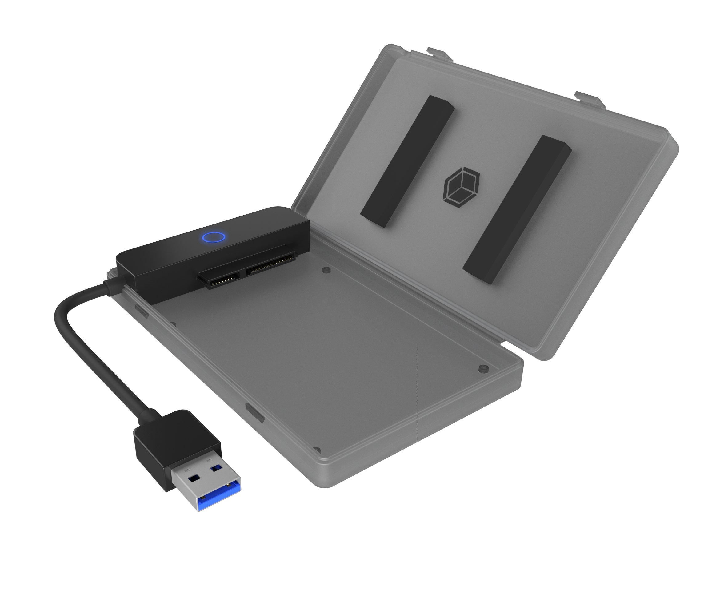 Festplatten-Gehäuse »ext. 2.5 SATA Gehäuse, USB 3.2 Gen 1, Werkzeuglos, Kunststoff, schwarz«
