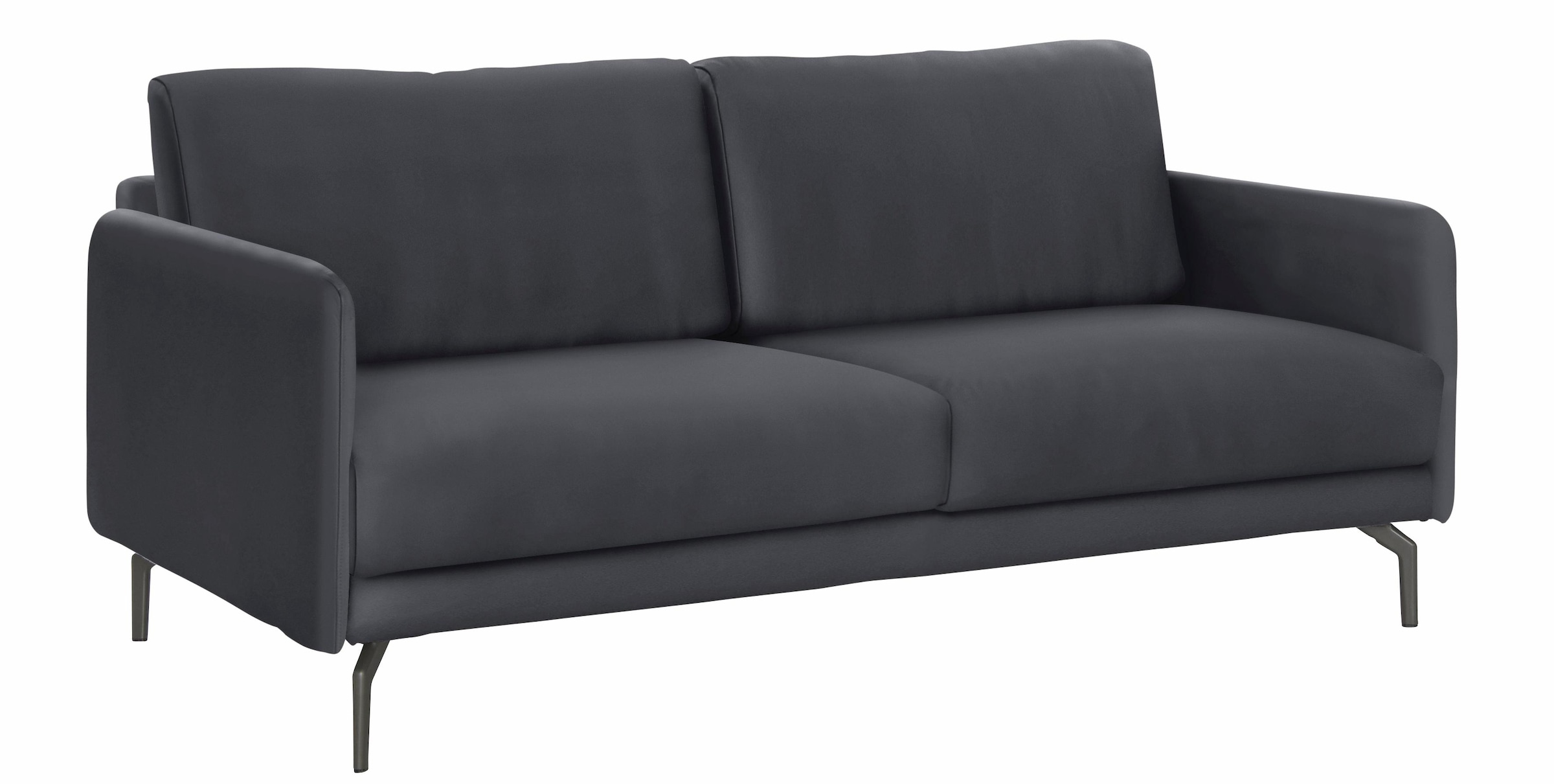 Creation BY ROLF BENZ 3-Sitzer »CR.450, Designsofa, edles Sofa, Loungesofa, Ledersofa, klares Design«, Armlehne sehr schmal, Breite 190 cm, Alugussfuß Umbragrau