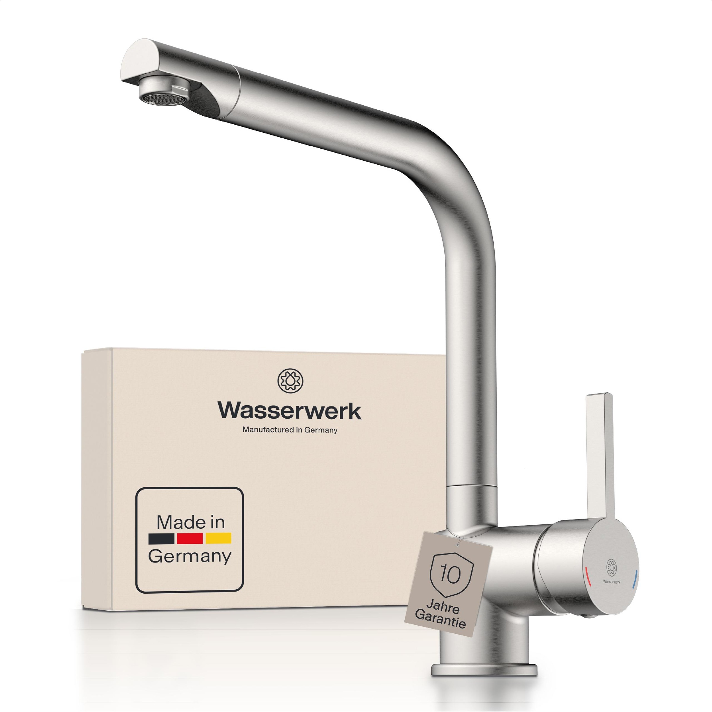 WASSERWERK Spültischarmatur »WK 4, Wasserhahn, Küche, Einhebelmischer«