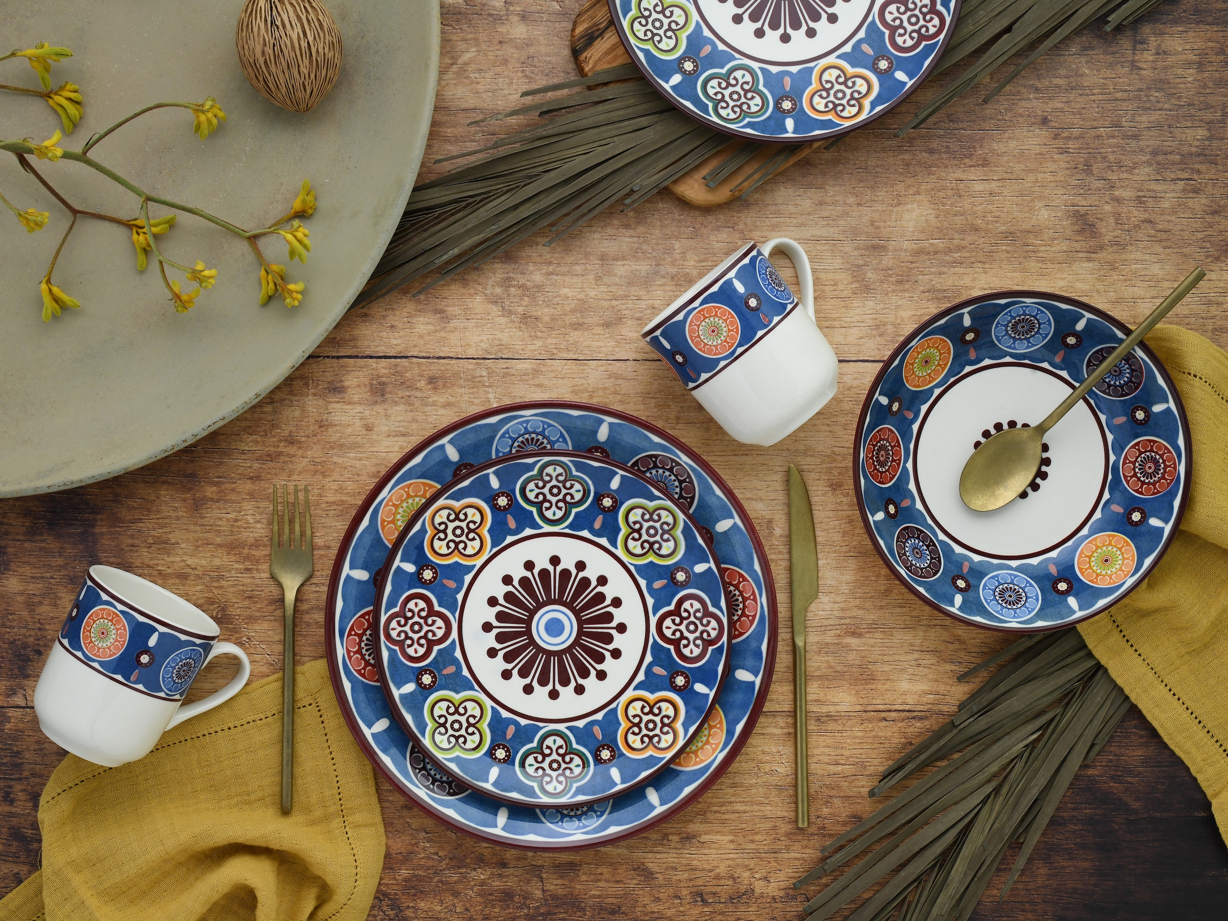 CreaTable Kombiservice »Sumaya, Kombi-Service 16-tlg« Mandala Motive