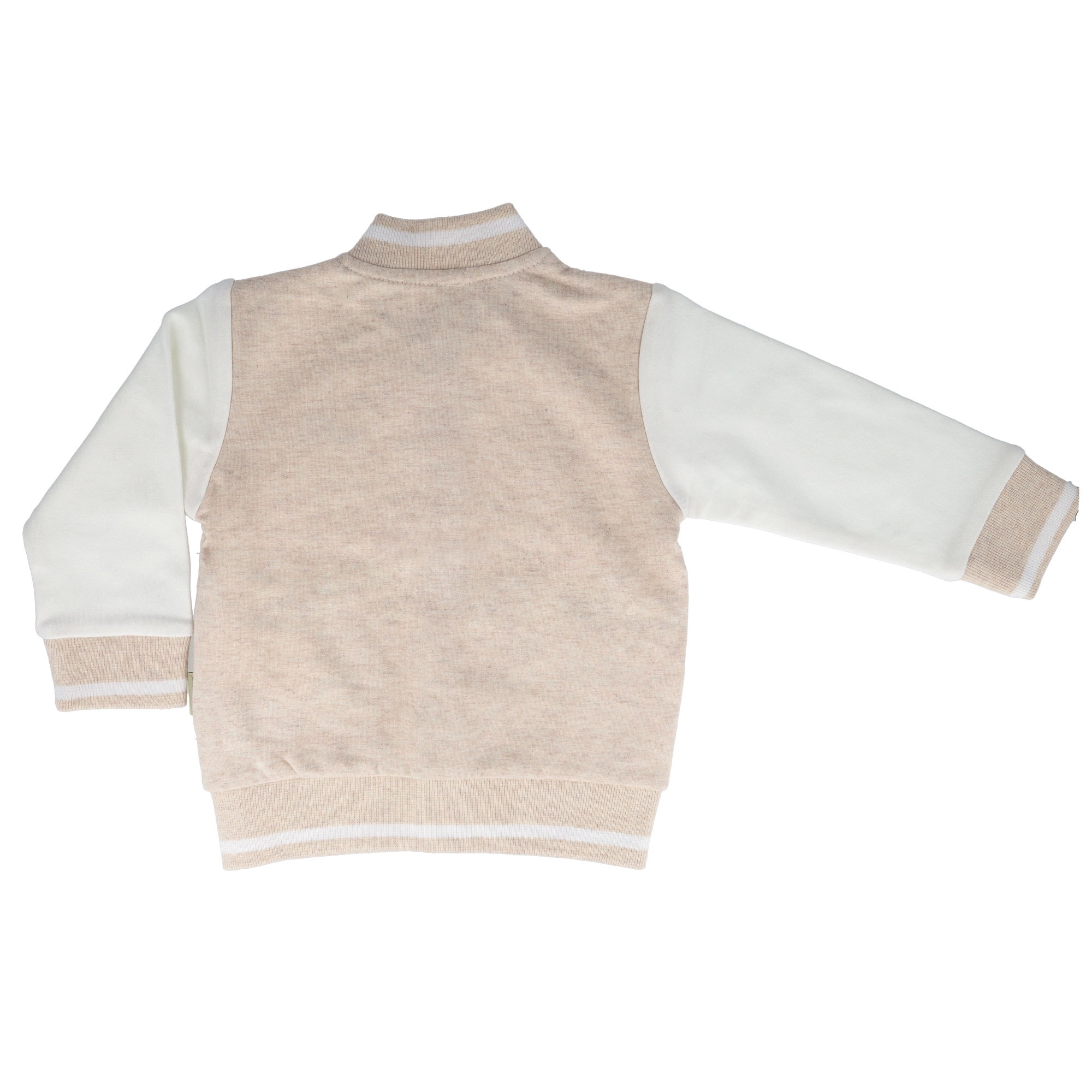 MAXIMO Sommerjacke 1 Stk. tlg. Beigemeliert, „M“-Stickerei, College-Style, Unisex, Kleinkind