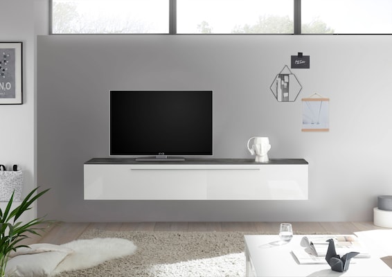 TV-Lowboard In Weiß
