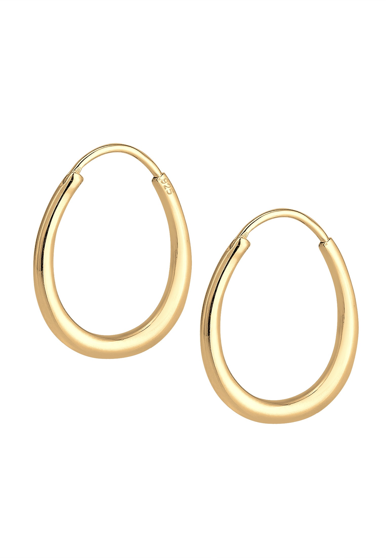 Elli Paar Creolen »Ohrringe Creolen Oval 925 Sterling Silber«