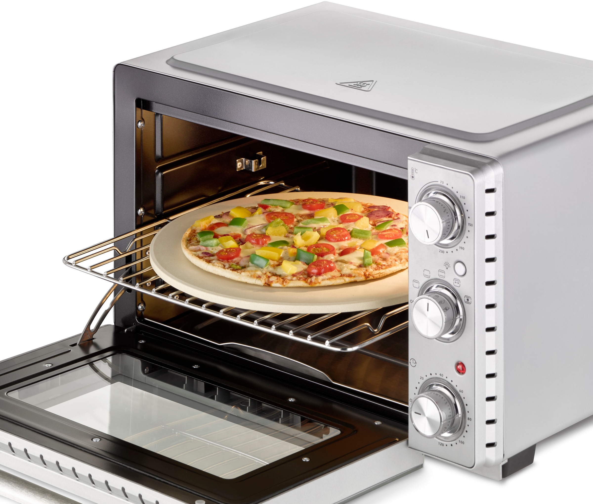 Caso Minibackofen »TO 26 SilverStyle« mit rotierendem Drehspieß