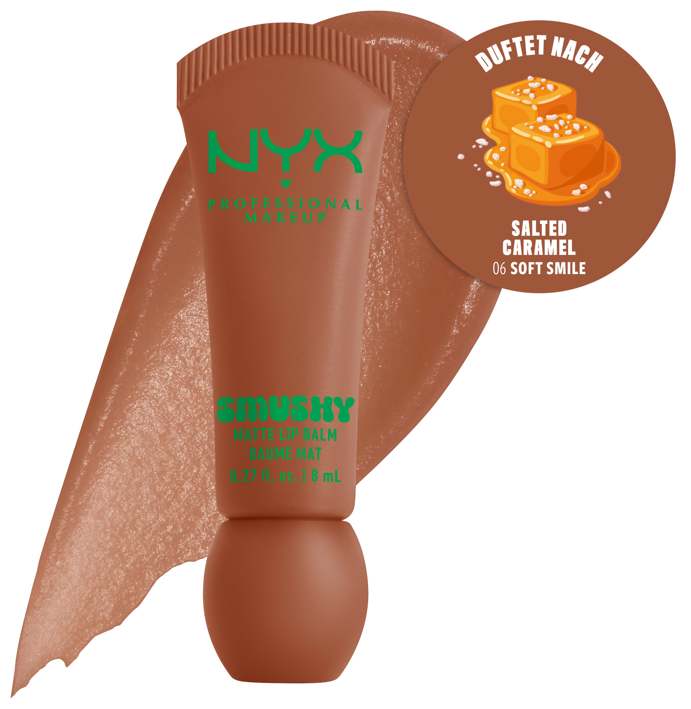NYX PROFESSIONAL MAKEUP Lippenbalsam »SMUSHY MATTE LIP BALM« jeder der Farbtöne hat einen einzigartigen, süßen Duft