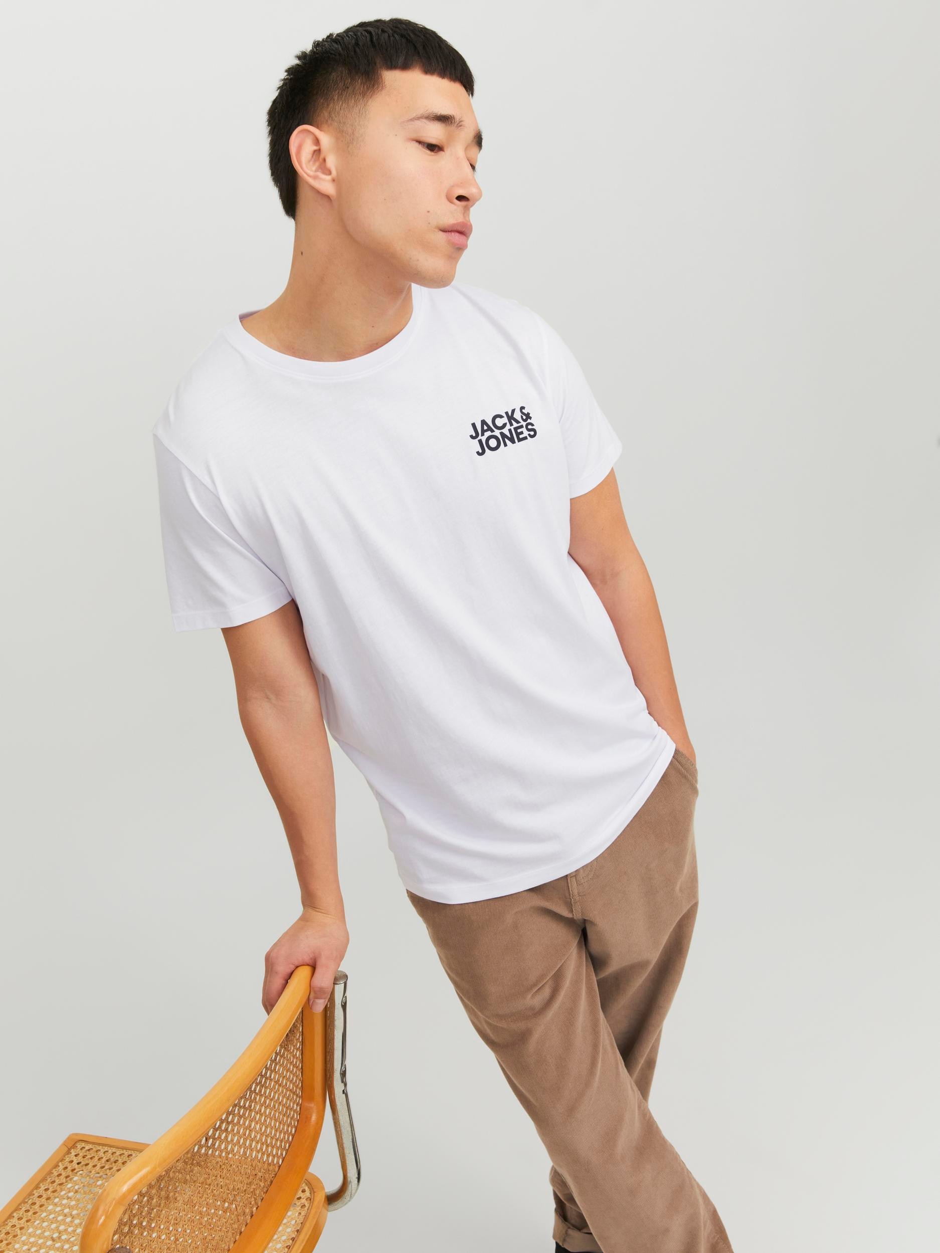 Jack & Jones Rundhalsshirt »JJECORP LOGO TEE SS«, mit Logo Print