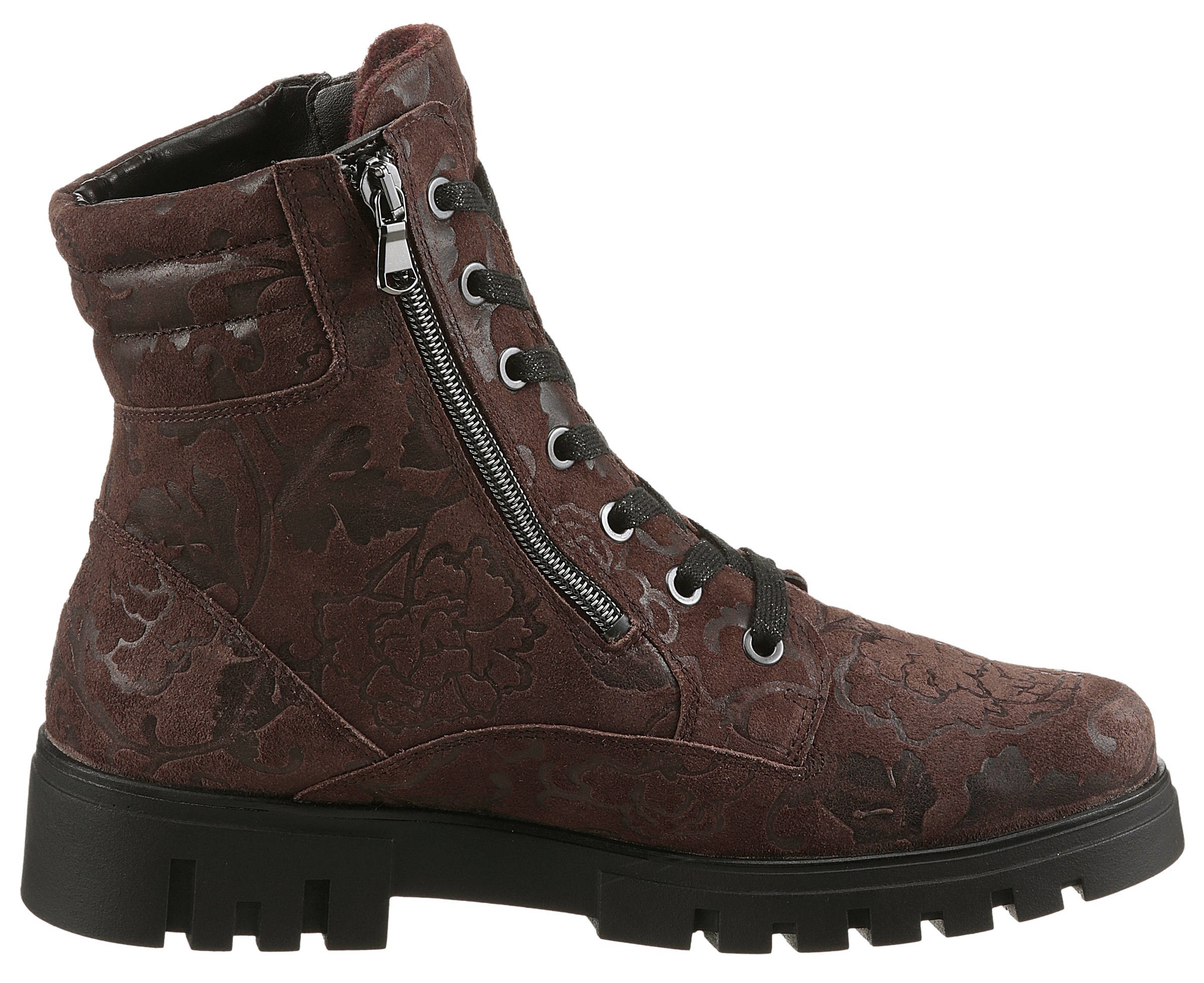 Waldläufer Schnürstiefelette »H-SERENA«  Schnürboots, Profilsohle, Blockabsatz, in Komfortweite H (= sehr weit)