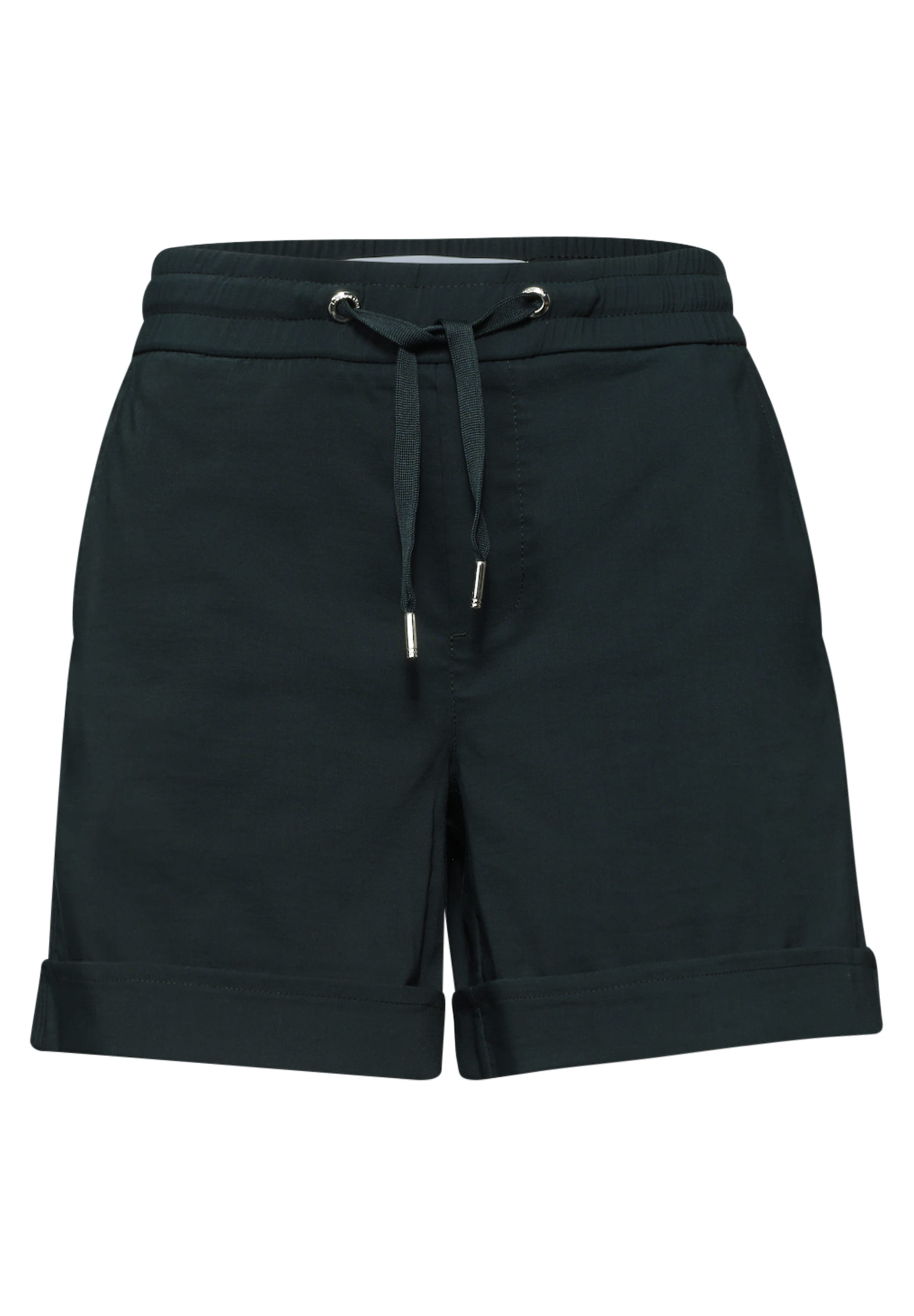 STREET ONE Shorts  unifarben, Casual Fit, elastischer Baumwollmix