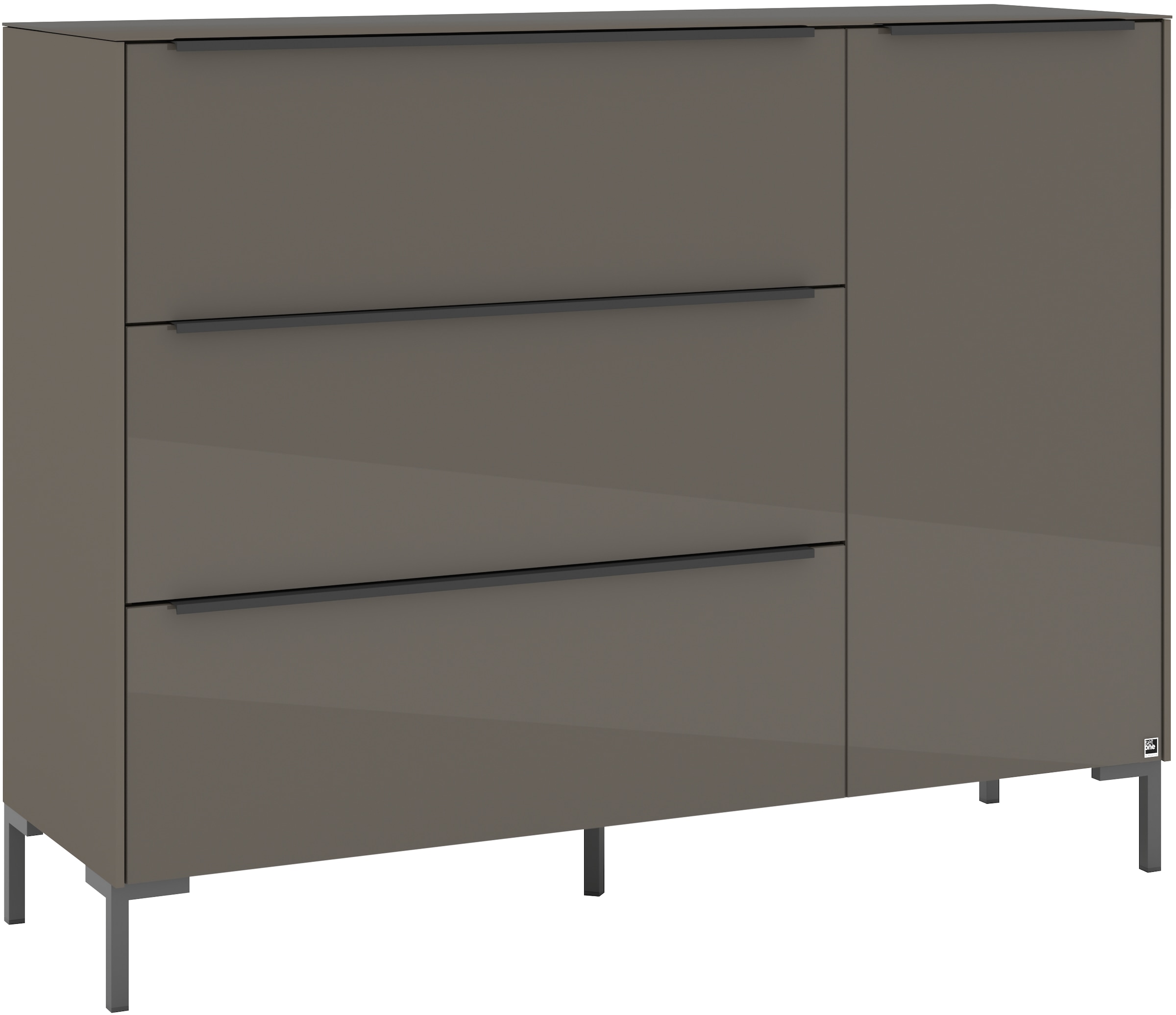 set one by Musterring Sideboard »Reno« 1 Stk. tlg. Mit Winkelfuß in diversen Farben, 108 cm Höhe & Farbauswahl