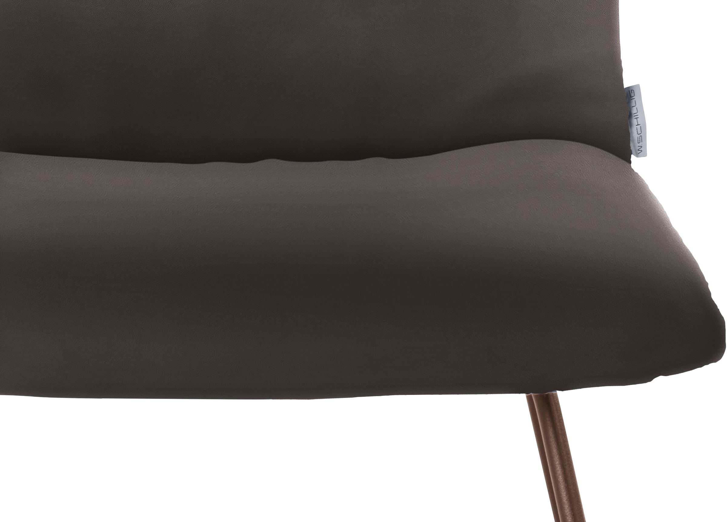 W.SCHILLIG Polsterstuhl »jakob«, Longlife Xtra-Leder Z59, mit Drahtrohrgestell in Bronze pulverbeschichtet
