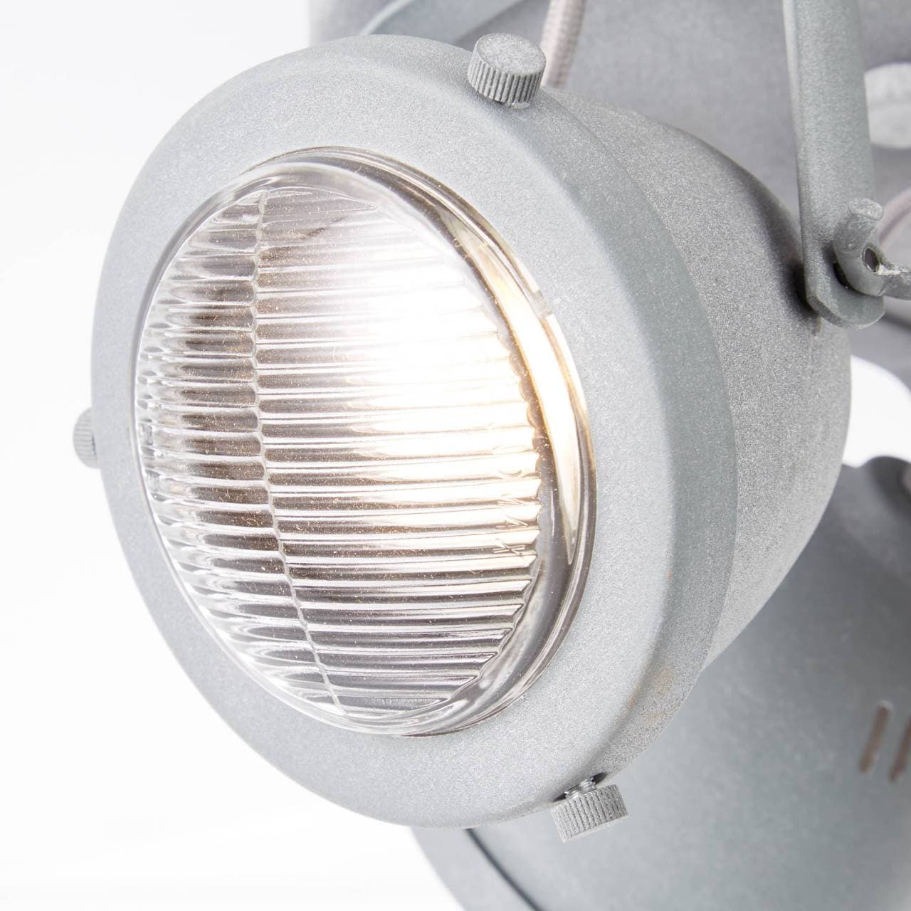 Brilliant Deckenstrahler »Carmen«, 3 flammig, Leuchtmittel GU10 | LED wechselbar, LED Spotrondell 3flg grau Beton