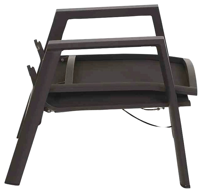 Siena Garden Gartenlounge-Set »Valencia«, (3 tlg., 1x Bank, 2x Sessel), Aluminium,verstellbar,inkl. Kissen in salt&pepper, mit Reißverschluss