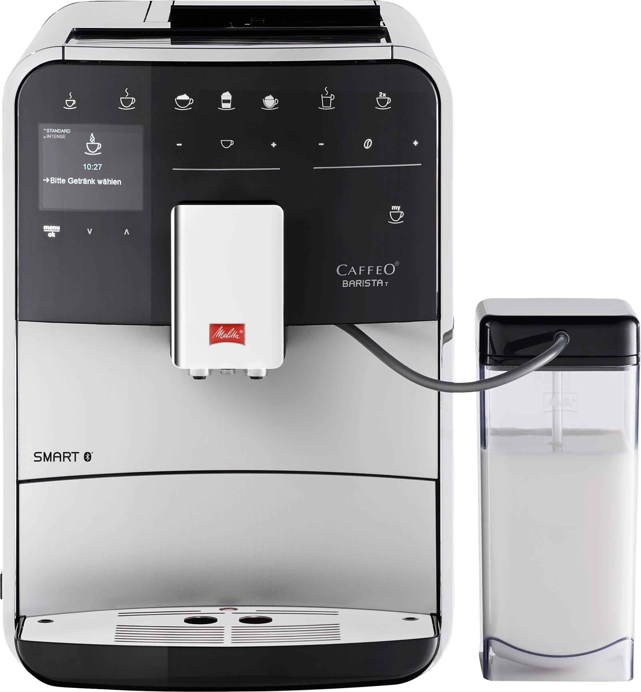 Melitta Kaffeevollautomat »Barista T Smart® F 83/0-102, schwarz« 4 Benutzerprofile& 18 Kaffeerezepte, nach italienischem Originalrezept