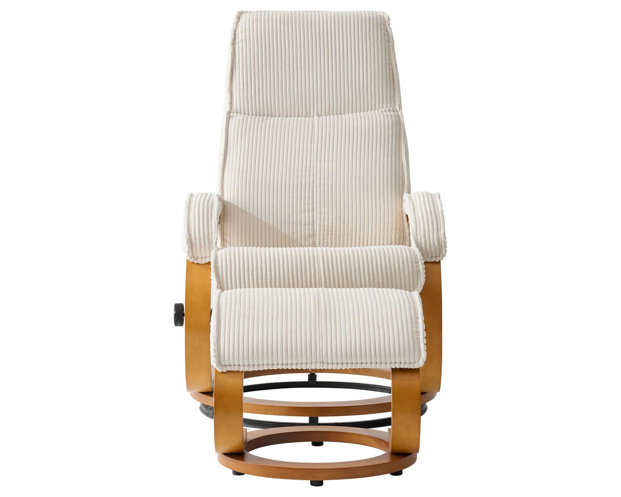 OTTO home Relaxsessel »mit Hocker PARIS neu: Cord - OTTO. Verlässliche Qualität.« Set, bestehend aus Sessel und Hocker, 2 Stk. tlg. manuelle Relaxfunktion mit Drehfunktion, neu: Cord-Bezug