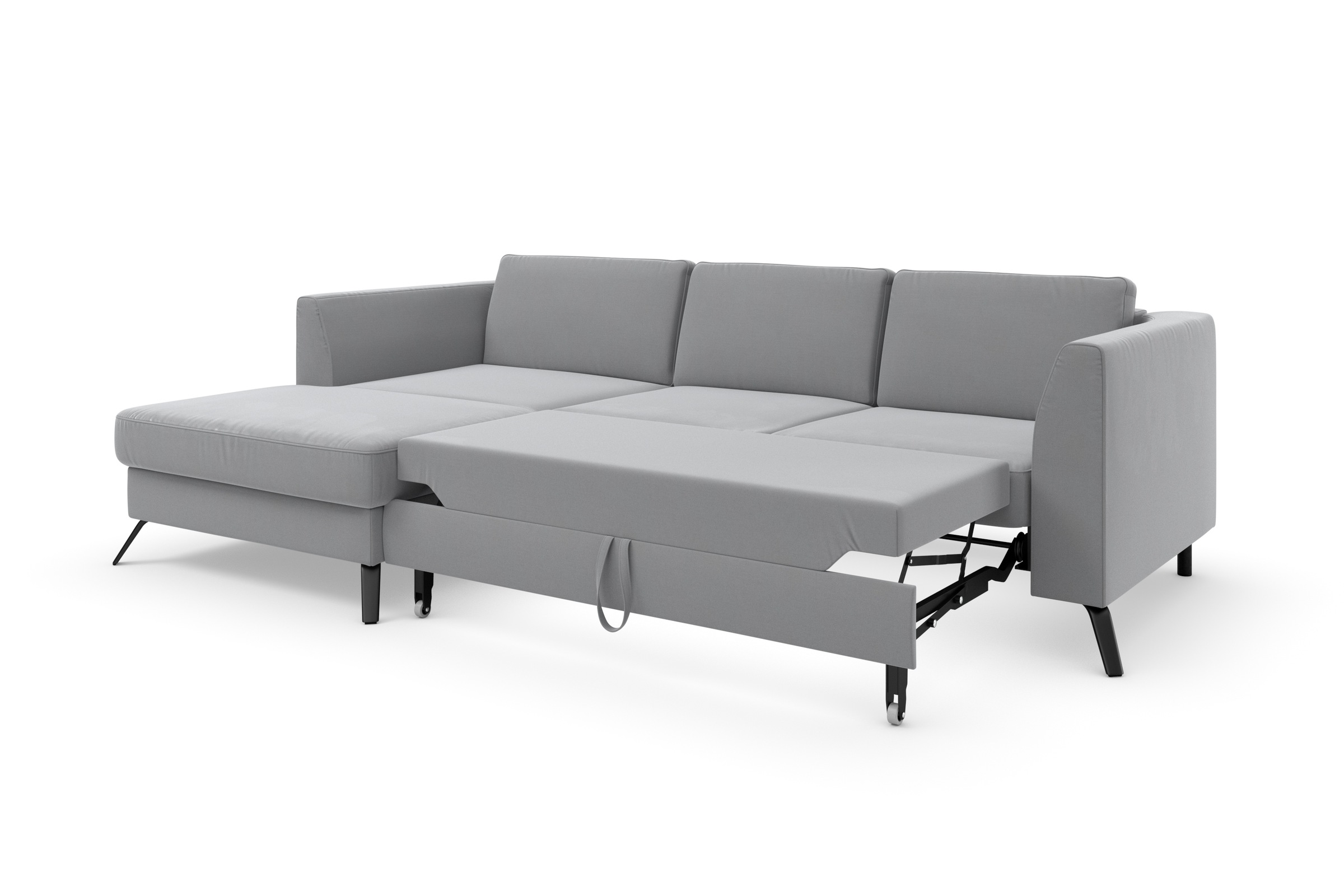 sit&more Ecksofa »Olsen L-Form«, inklusive Sitztiefenverstellung, wahlweise mit Bettfunktion, 15cm hoch