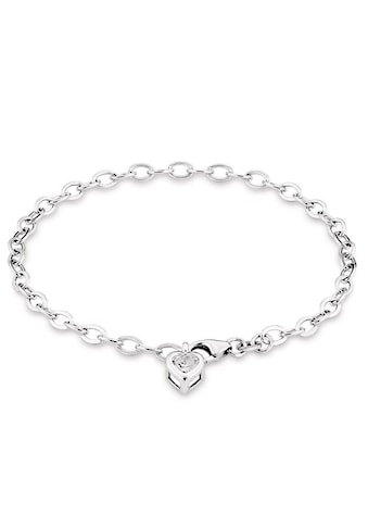 Silberarmband »Schmuck Geschenk Armkette Herz LIEBE«, Perfekt zu Kleid, Shirt, Jeans,...