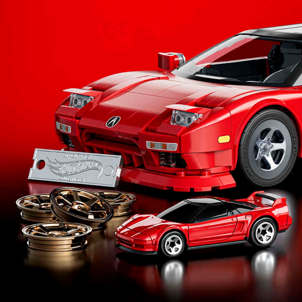 Mattel® Modellbausatz »Mattel Brick Shop Hot Wheels, ELITE SERIES ACURA«, (876 St.), 1:16