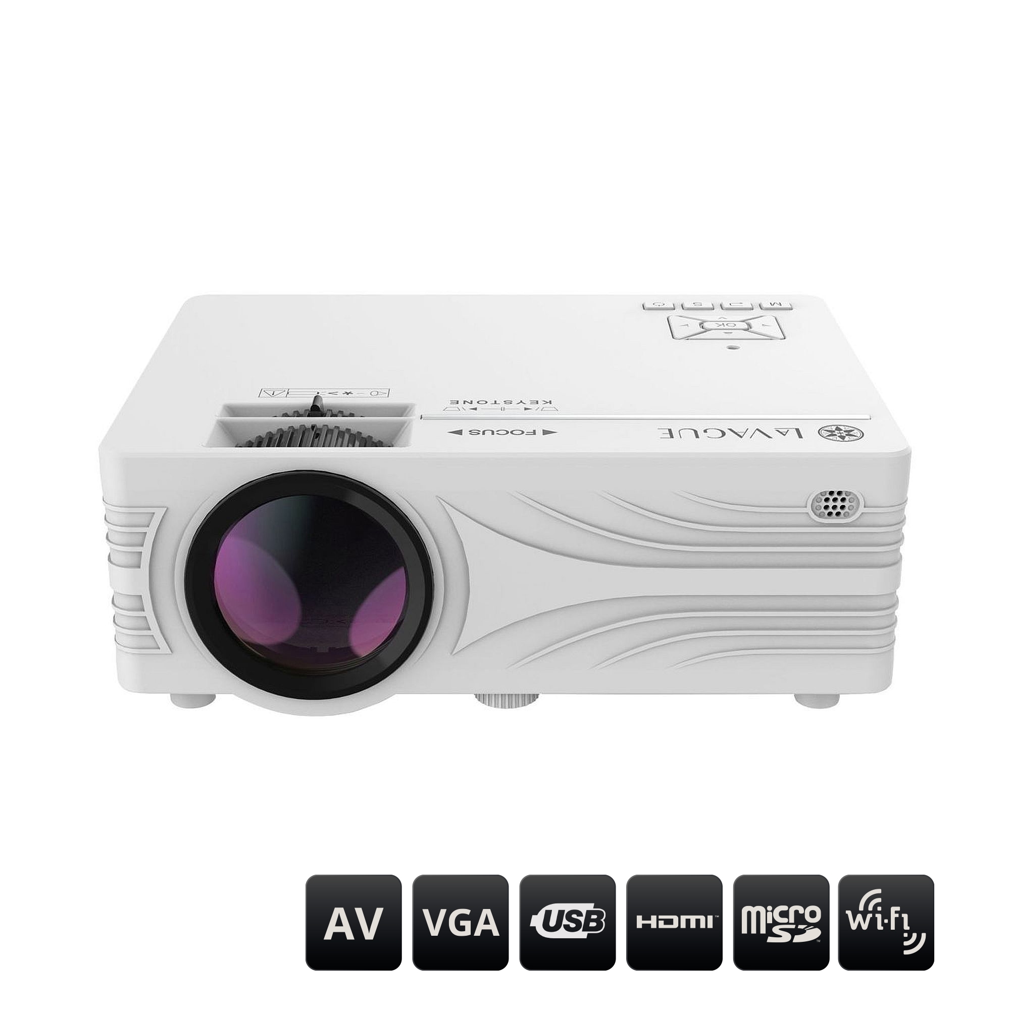 LA VAGUE LCD-Beamer »LED-Projektor LV-HD240 Wi-Fi«, Interner Lautsprecher