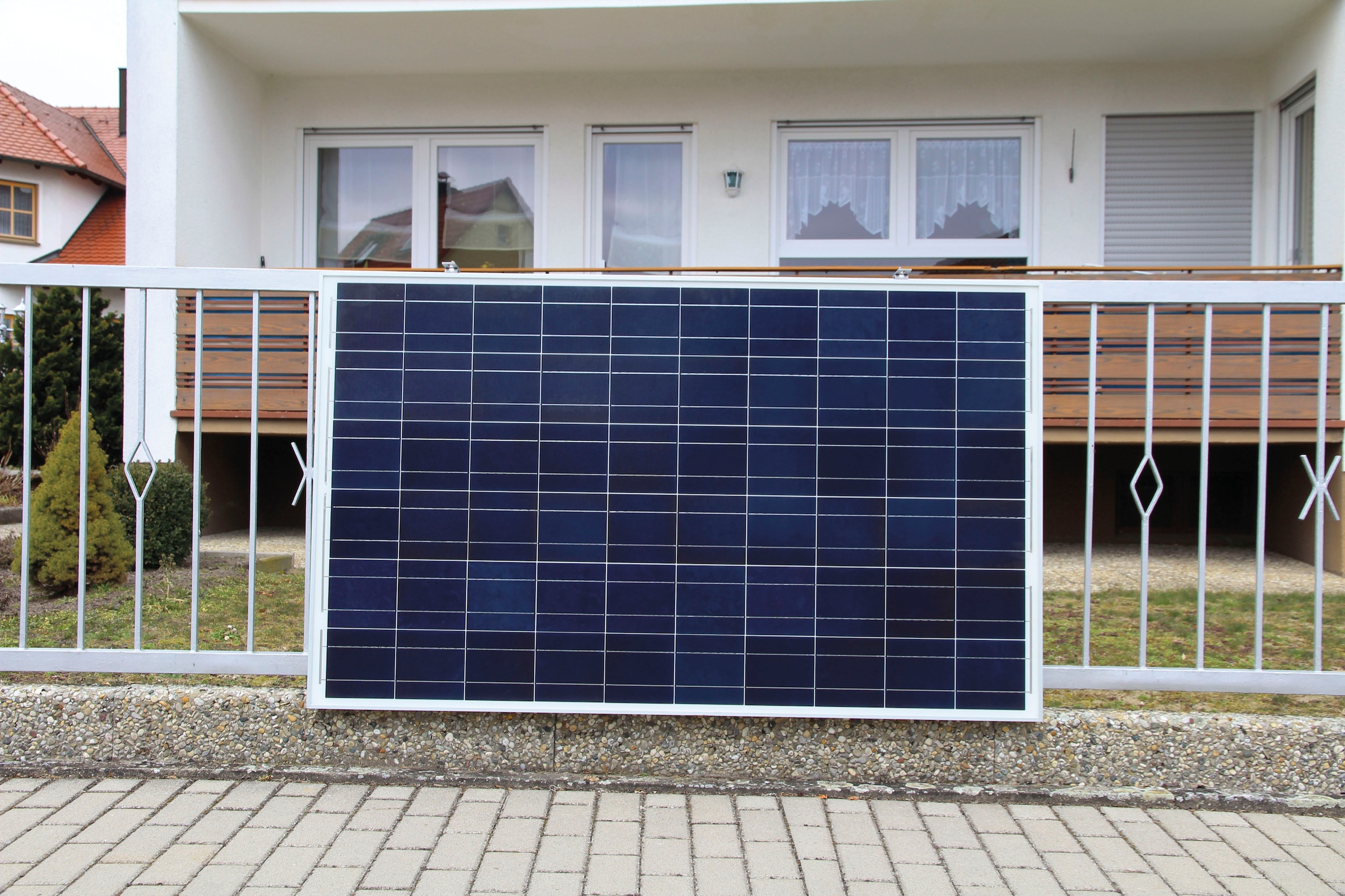 Sunset Solaranlage »SUNpay®300plus«, inkl. Edelstahl-Halterungs-Set, auch zum Laden von E-Bikes geeignet
