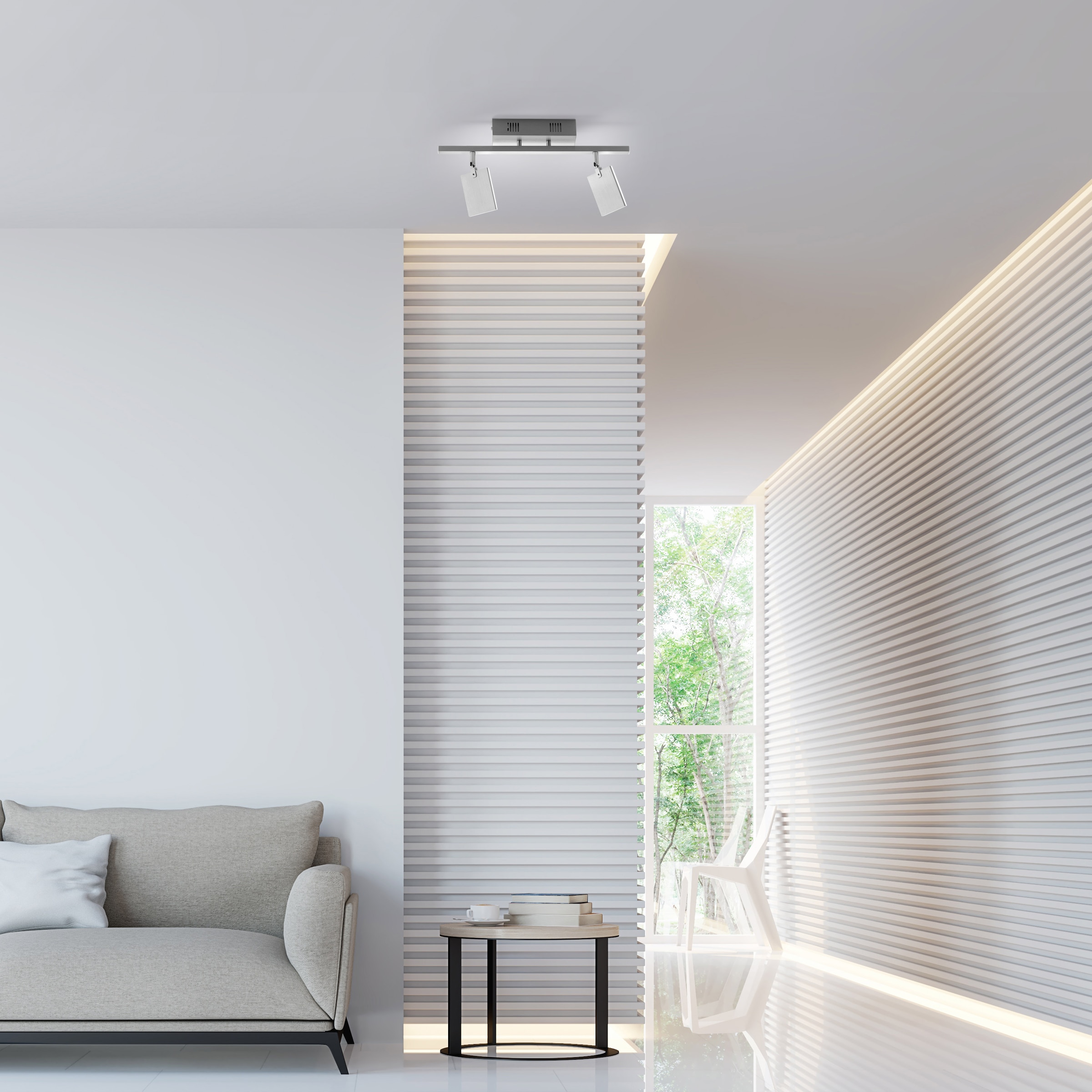 Neuhaus PURE LED Deckenleuchte »PURE Mira« LED-Board 1 Stk. warmweiß - kaltweiß Dimmbar über Fernbedienung, CCT, Spotköpfe verstellbar