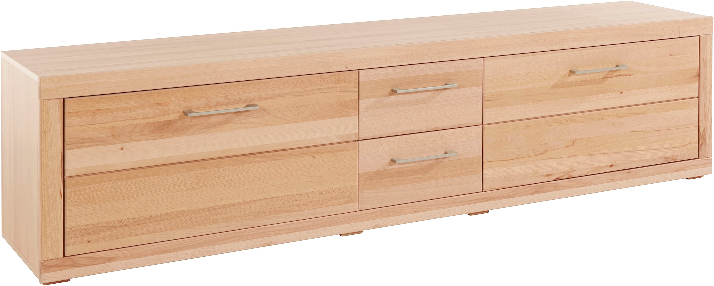 VOGL Möbelfabrik Lowboard »1237«, Massivholzfront, Breite ca. 211 cm, mit Softclose Funktion