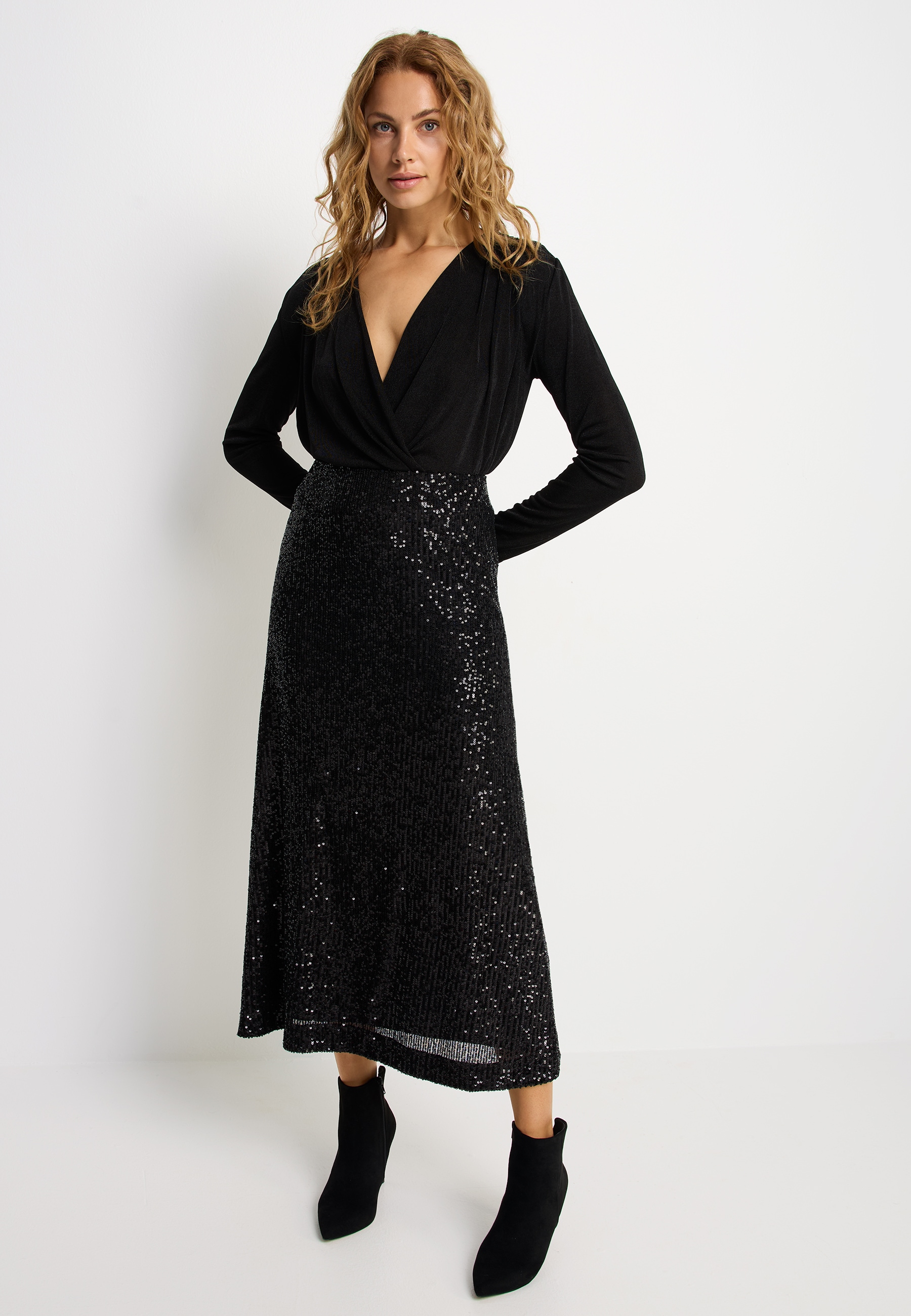 LASCANA Paillettenrock