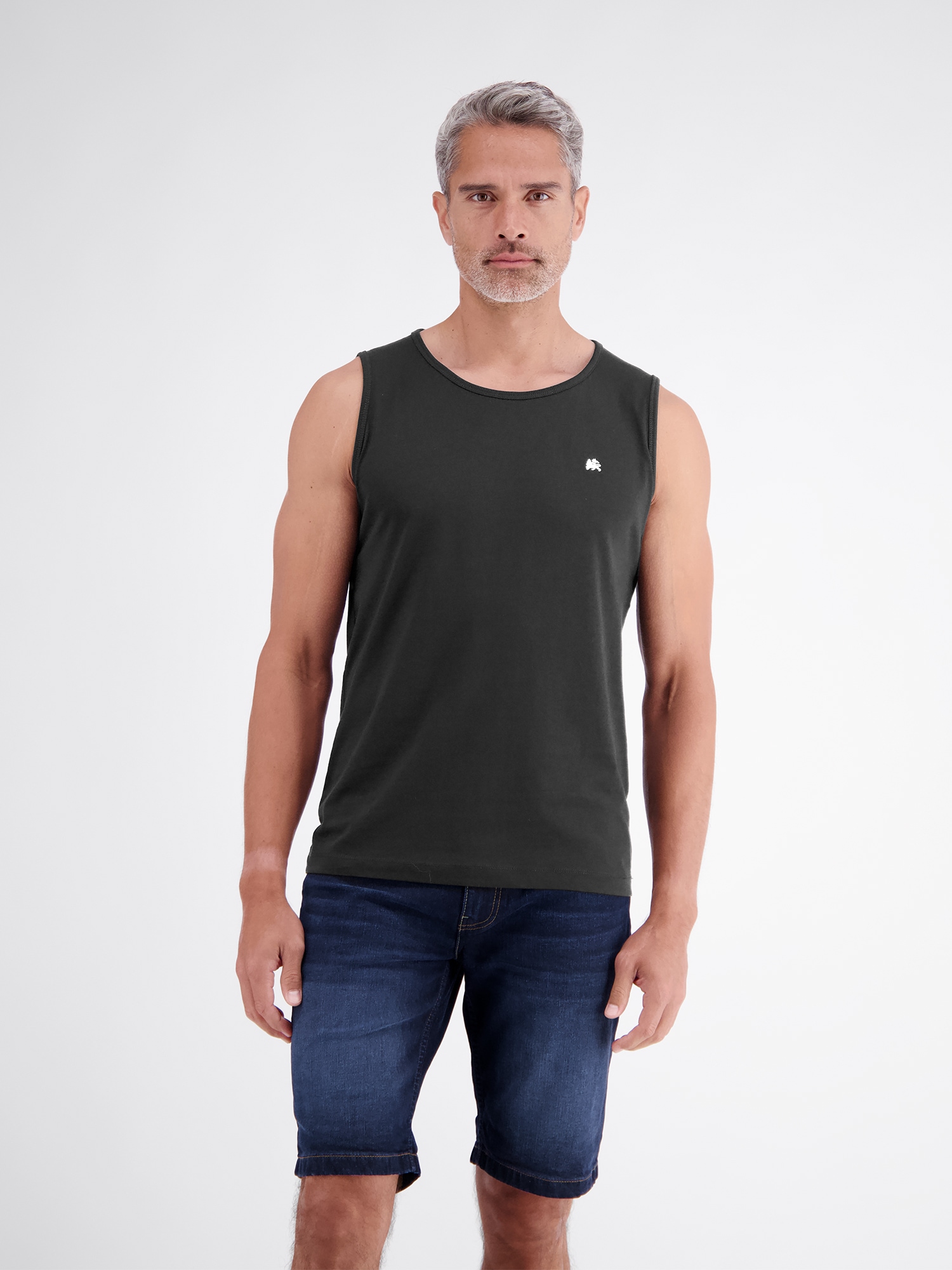 LERROS Muskelshirt »Sportliches Tanktop aus Baumwolle mit Rundhalskragen«