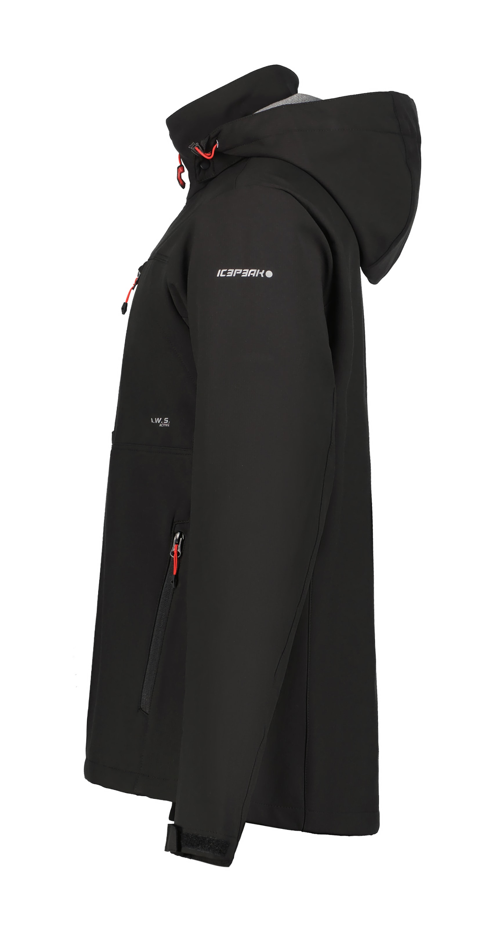 Icepeak Softshelljacke »BEEDEVILLE«, (1 St.), mit Kapuze, mit dezenten Logoschriftzügen