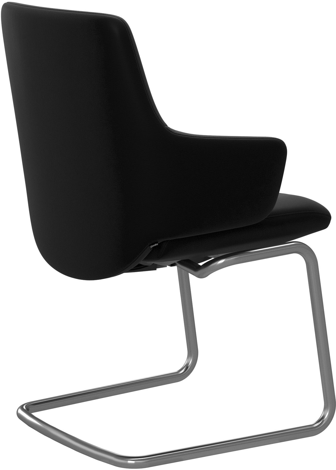 Stressless® Polsterstuhl »Laurel«, Leder BATICK, Low Back mit Armlehne, Größe L, mit Beinen aus Stahl in Chrom glänzend