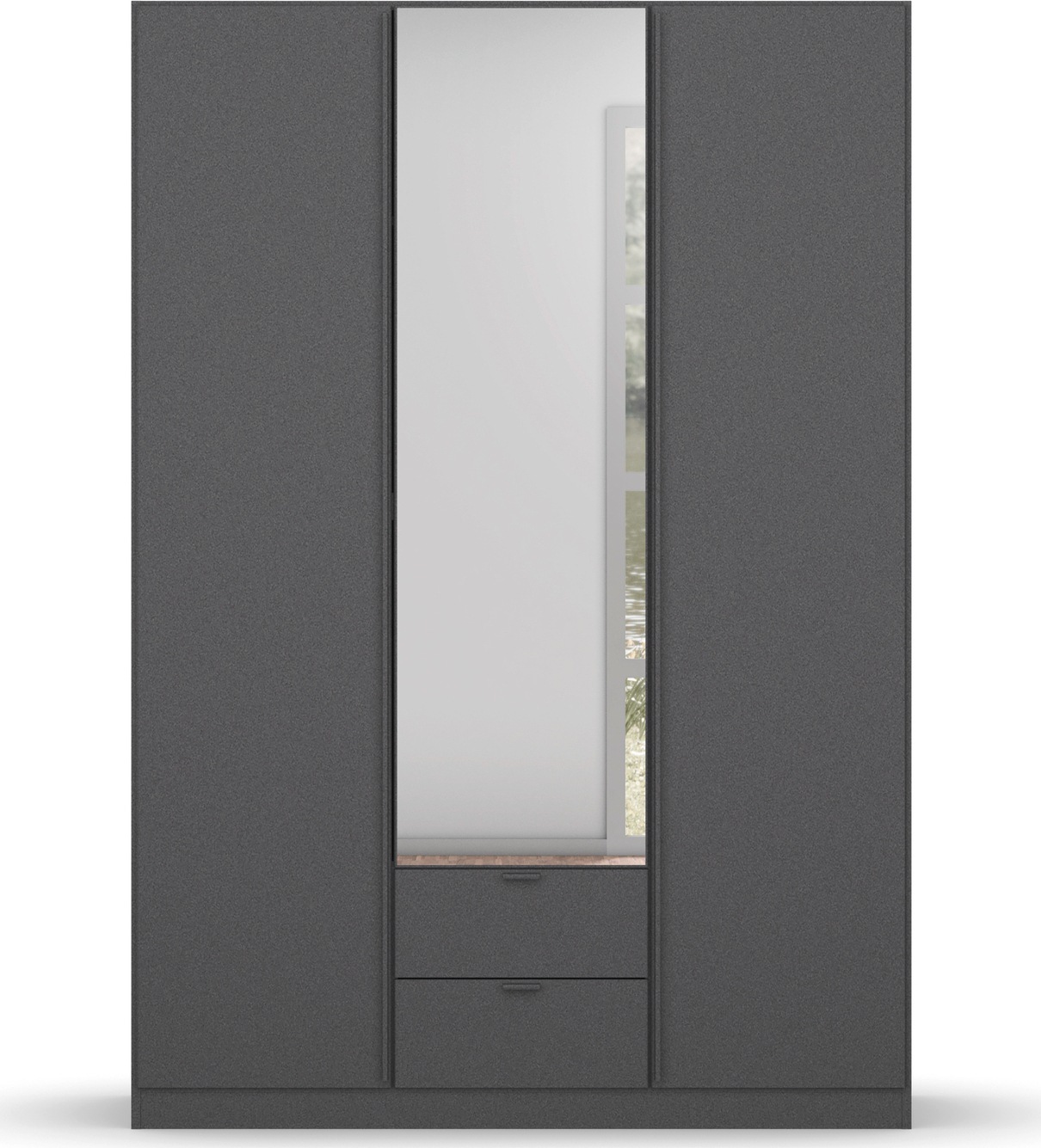 rauch Drehtürenschrank »StyleUp«, Typ Monochrome mit eleganten, langen Griffstangen in Schrankfarbe