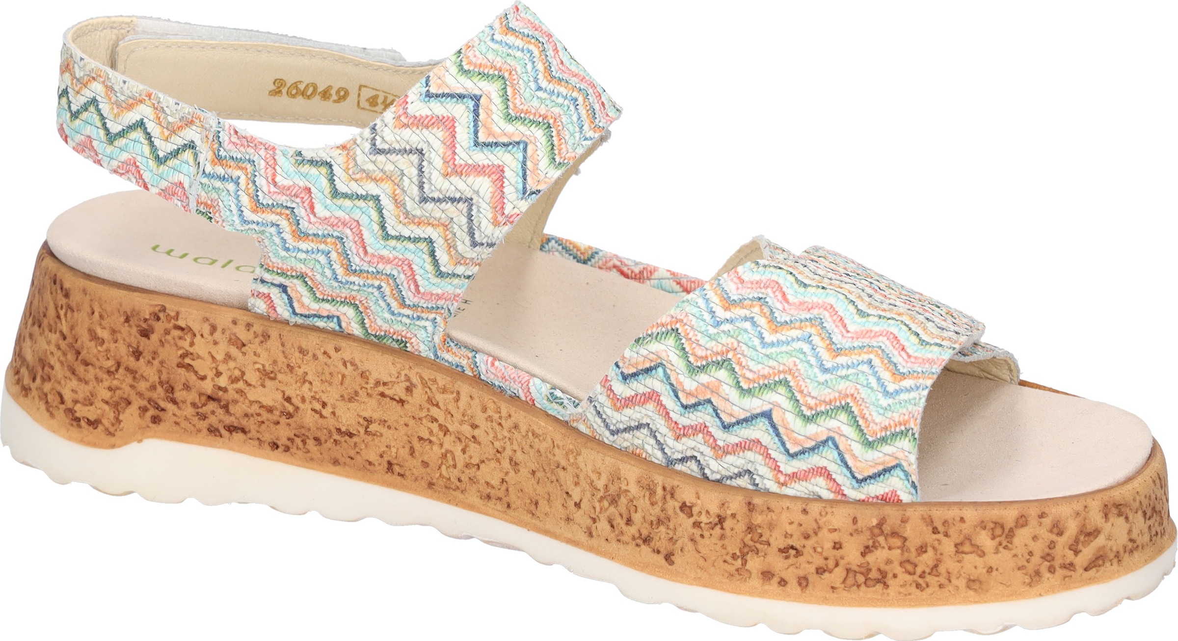 Waldläufer Plateausandale »H-LIBBY«  Sommerschuh, Sandalette, Bequemschuh mit Klettverschlüsse, H-Weite