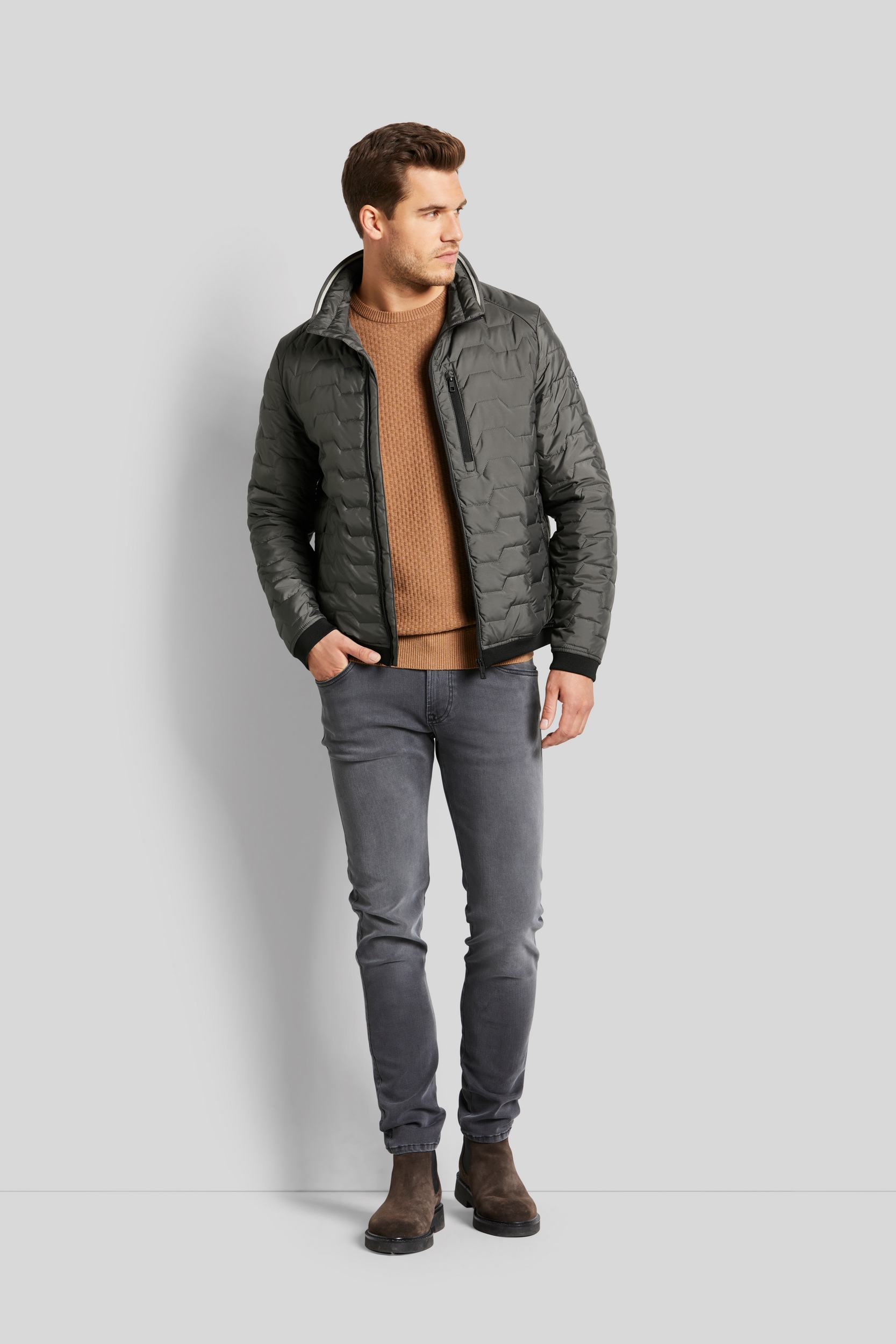 bugatti Blouson, ohne Kapuze, mit modernem Stehkragen