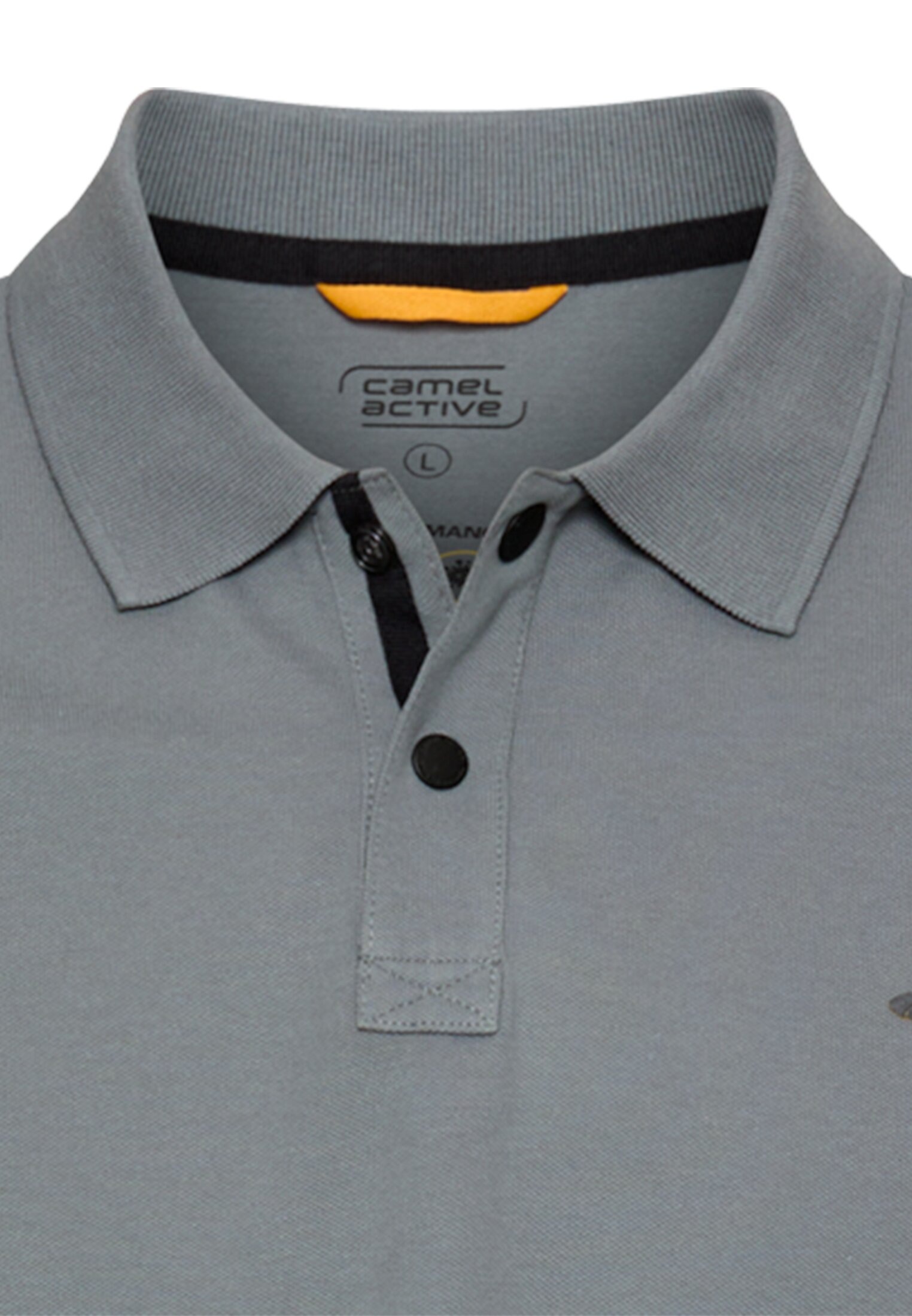 camel active Poloshirt kurzarm, mit Logo-Stickerei
