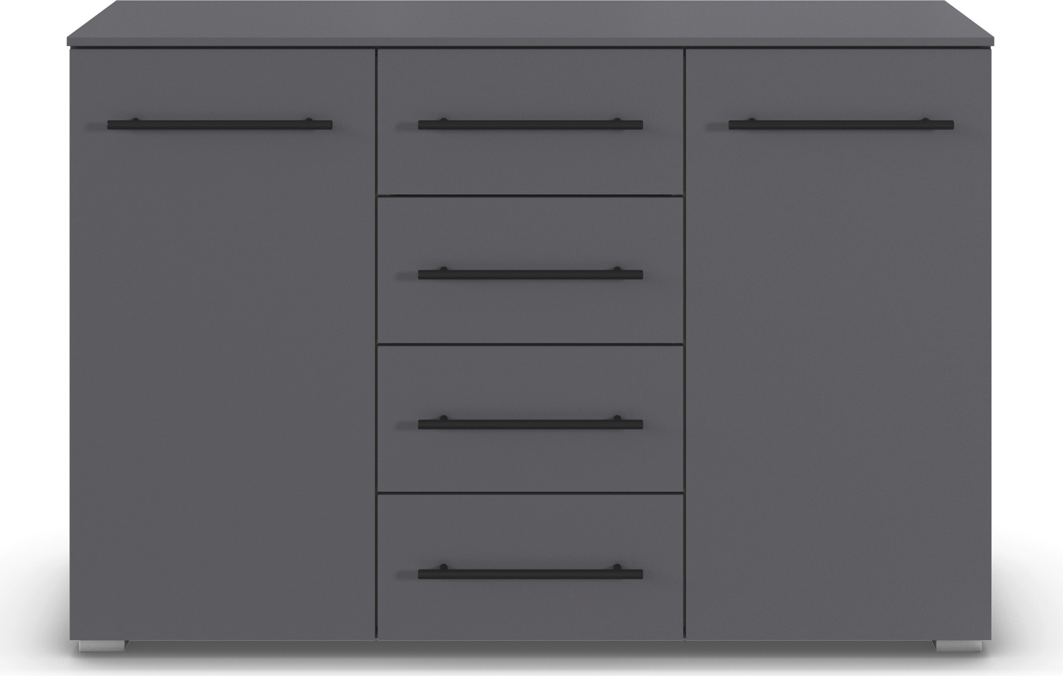 rauch Kombikommode »Sideboard Schubladenkommode AVOLA mit Dekorfront« Breite 120 cm inkl. Soft-Close-Funktion,  vier große Schubladen und 2 Türen, mit 4 Einlegeböden MADE IN GERMANY