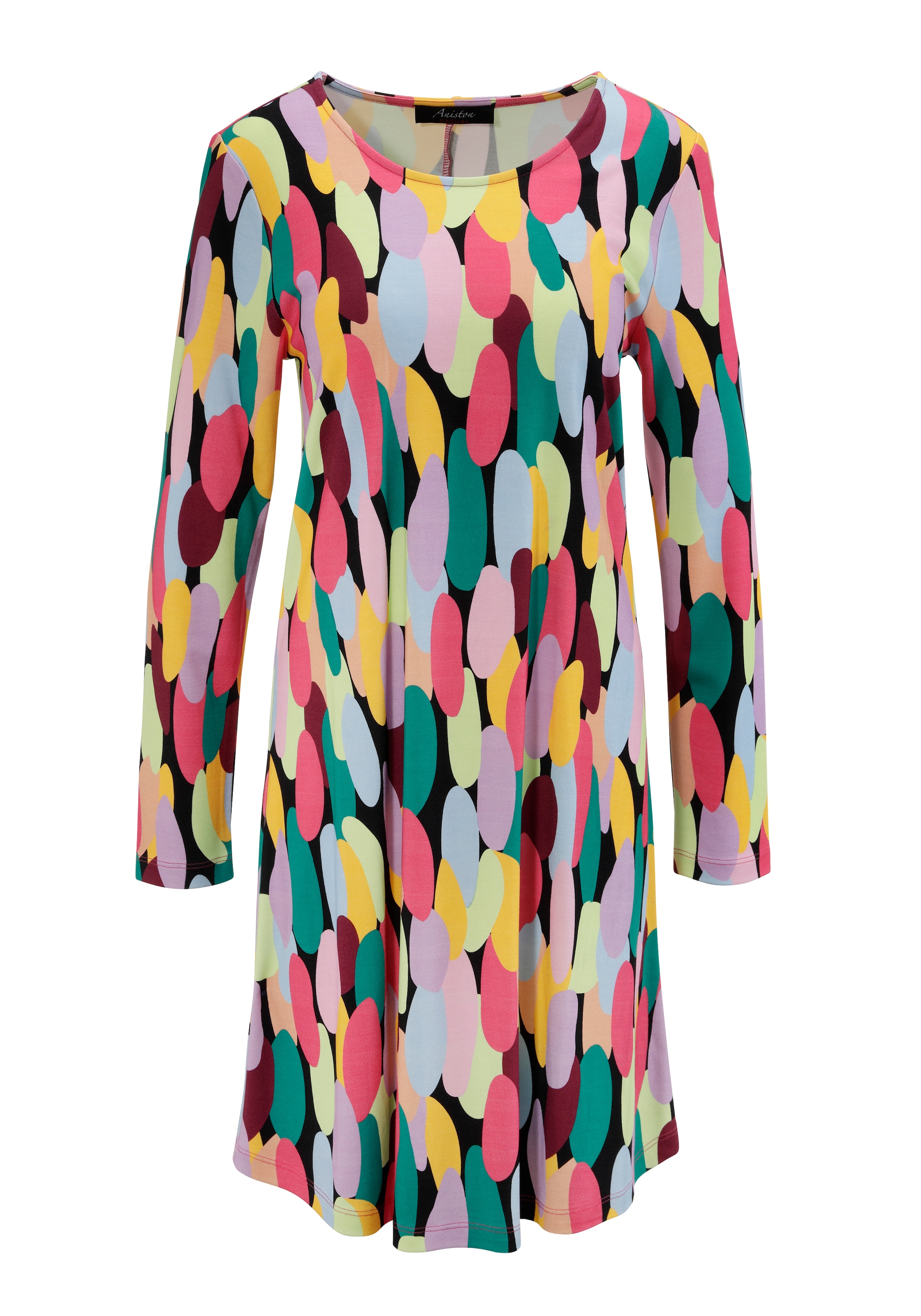 Aniston CASUAL Jerseykleid, mit farbenfrohen, grafischen Druck