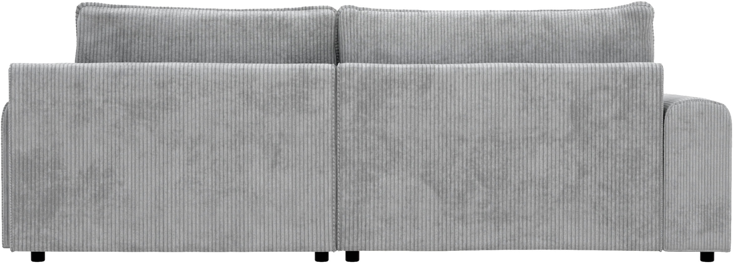 TRENDMANUFAKTUR Ecksofa »Fordon, Schlafsofa mit Bettkasten, Couch in L-Form, Breite 250 cm«, in Cordstoff HYPER, betongrau, Recamiere rechts