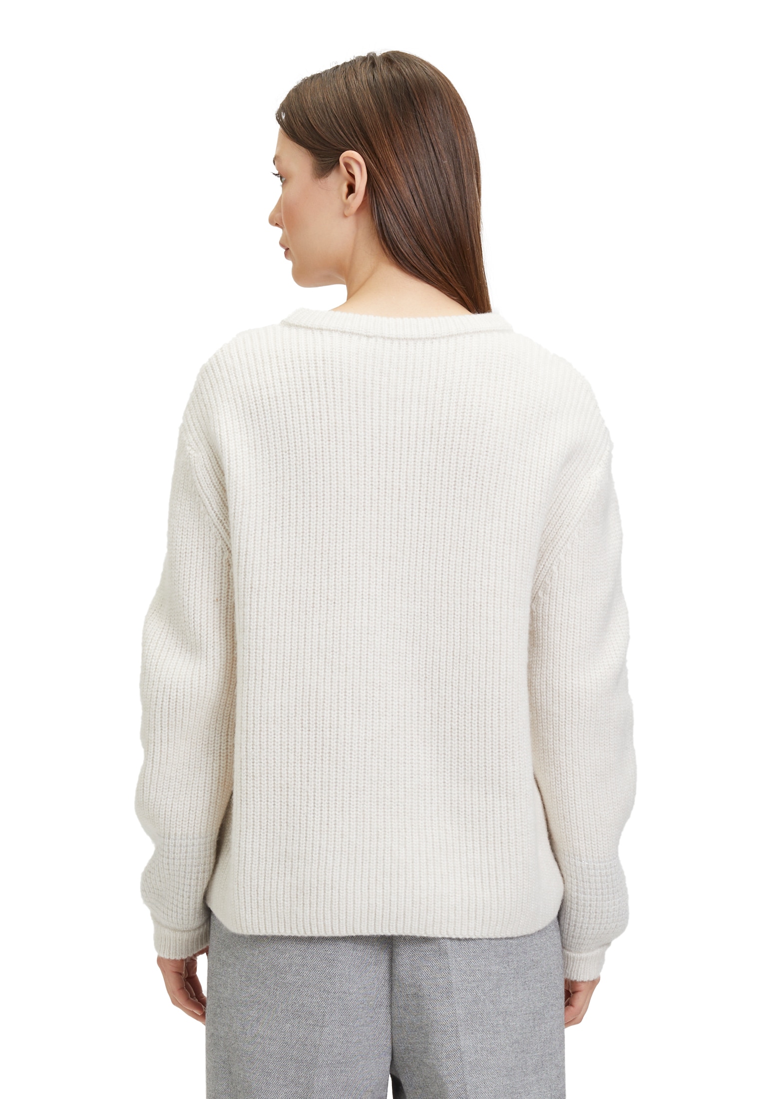 Betty&Co Strickpullover »Strickpullover mit Schmuckkanten«